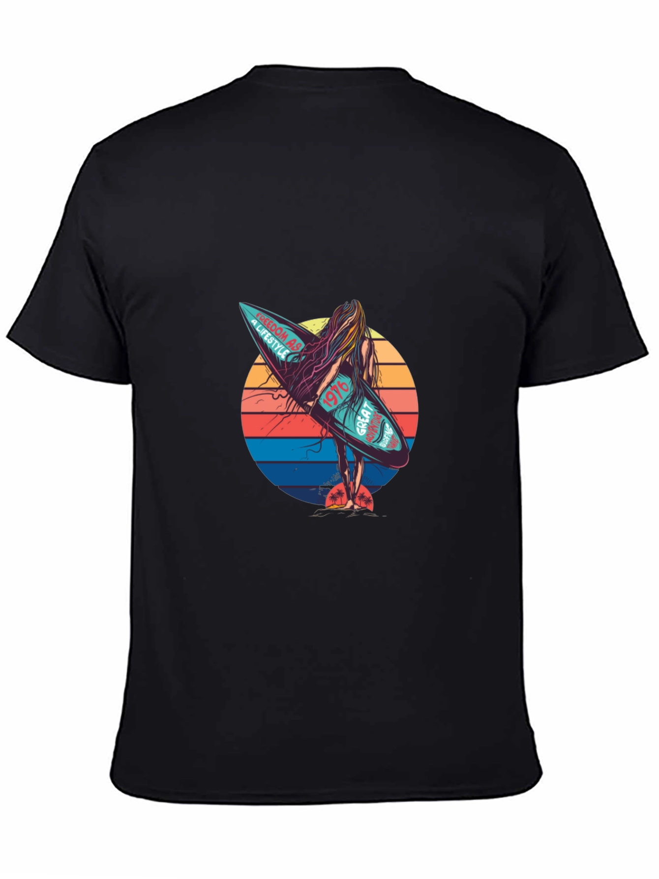Retro Surf Vibe T-Shirt - Freedom Lifestyle Design