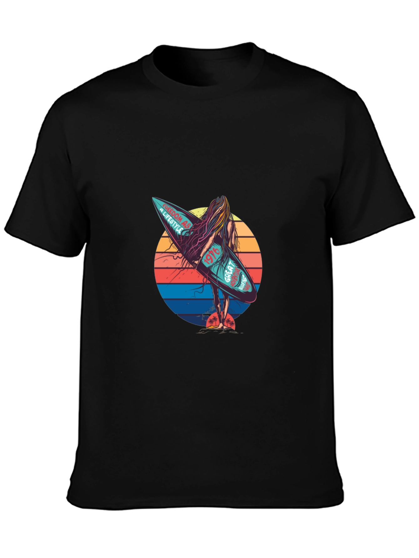 Retro Surf Vibe T-Shirt - Freedom Lifestyle Design