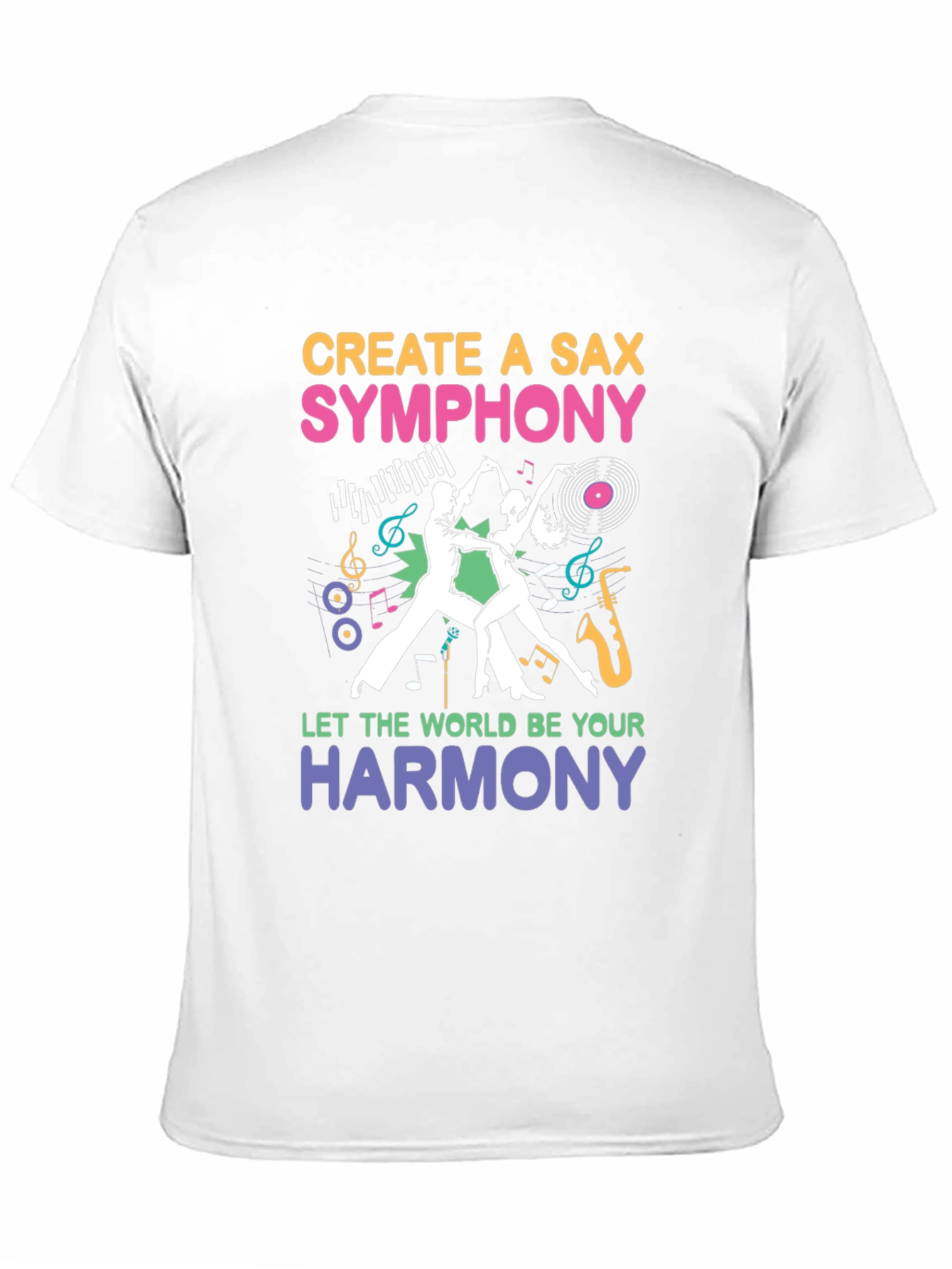 Create a Sax Symphony T-Shirt - Musical Harmony Design
