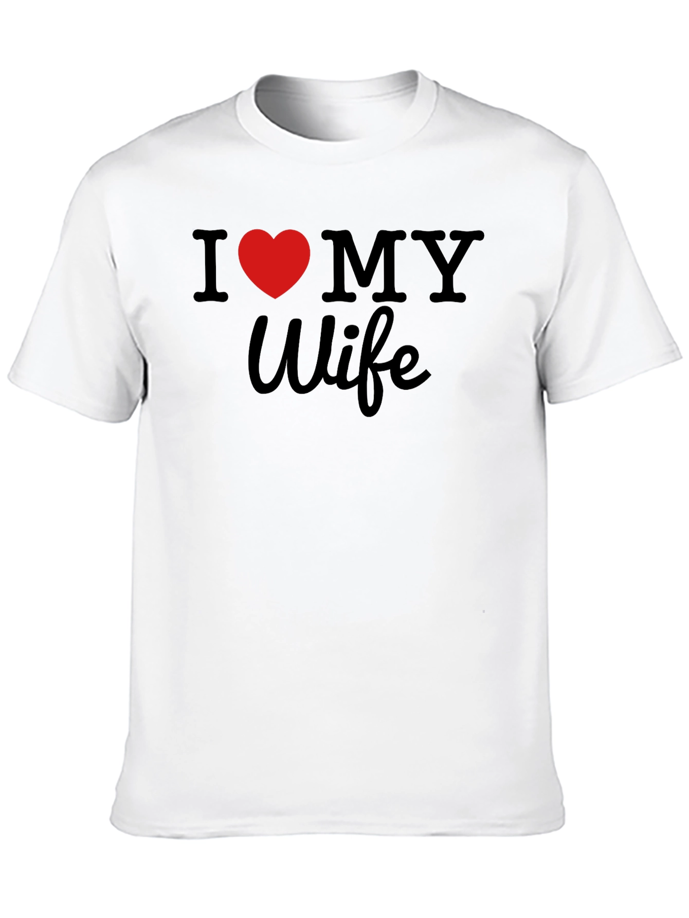 I Heart My Wife Black T-Shirt