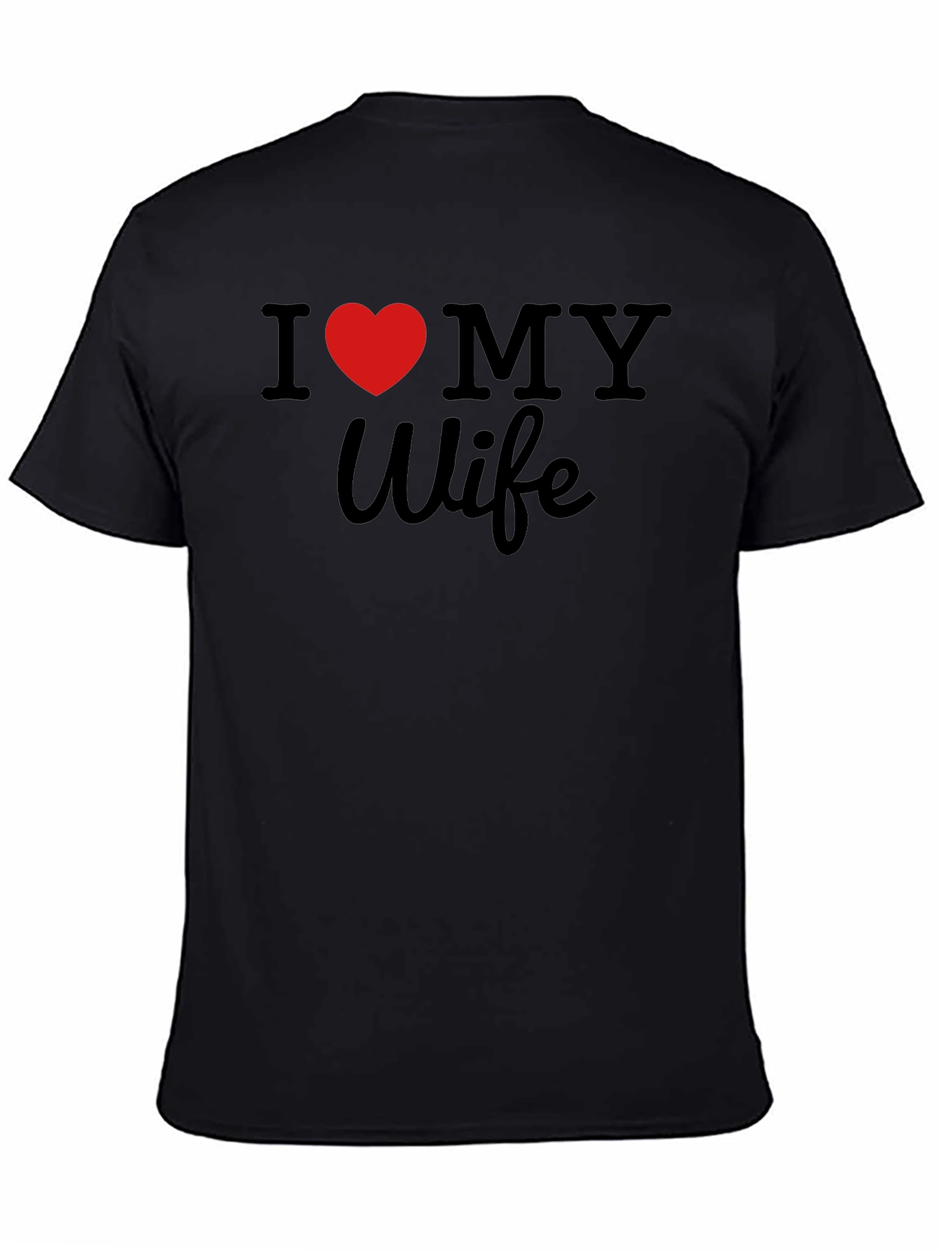 I Heart My Wife Black T-Shirt