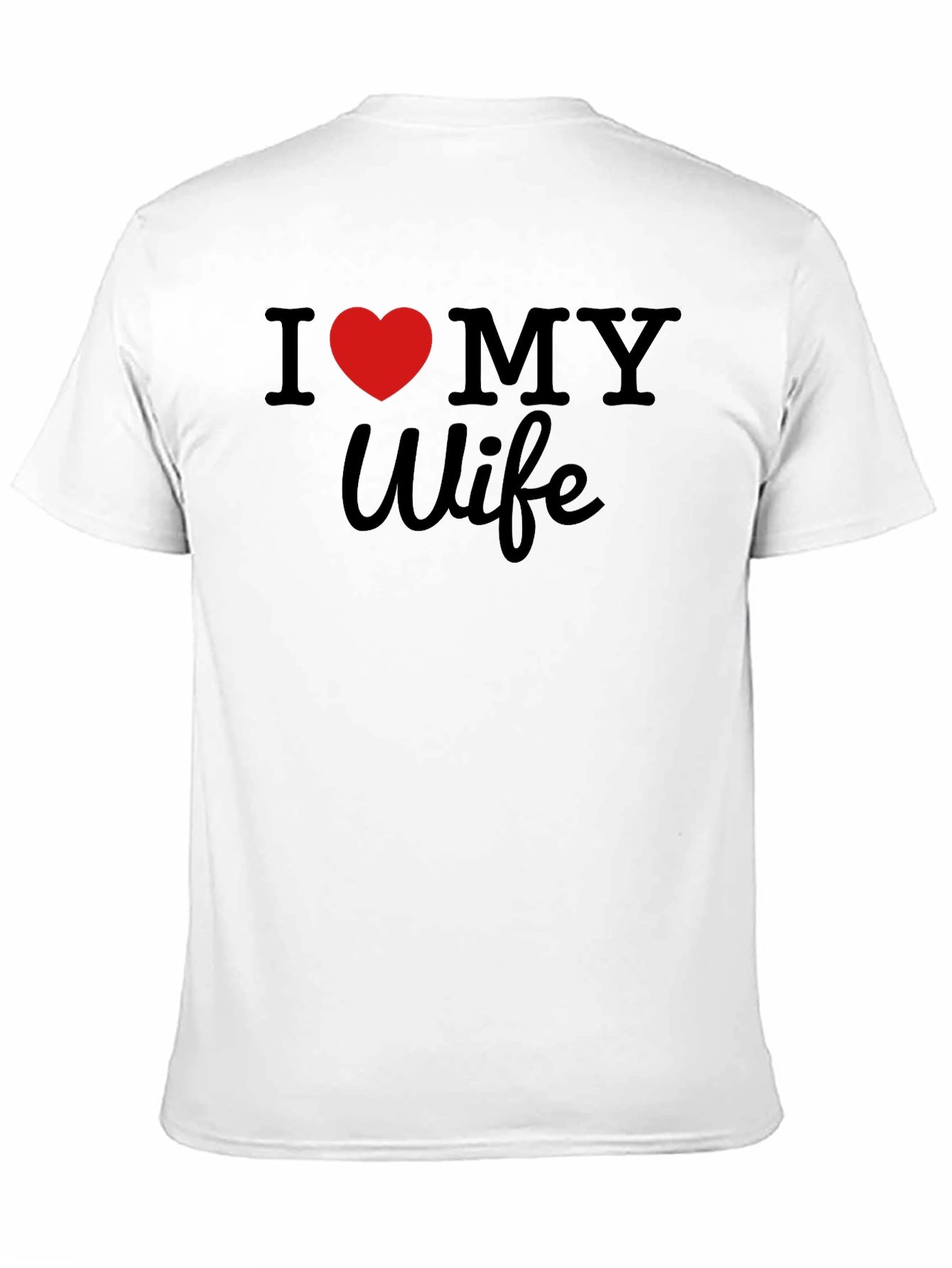I Heart My Wife Black T-Shirt