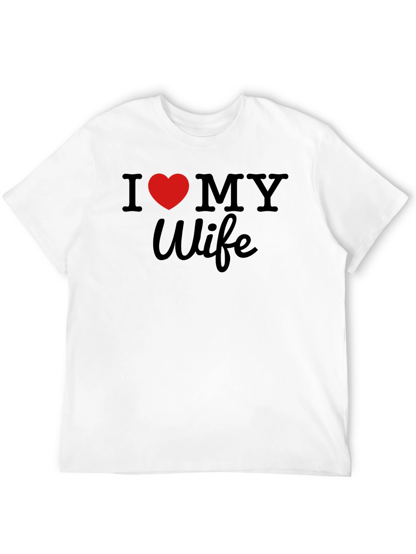 I Heart My Wife Black T-Shirt