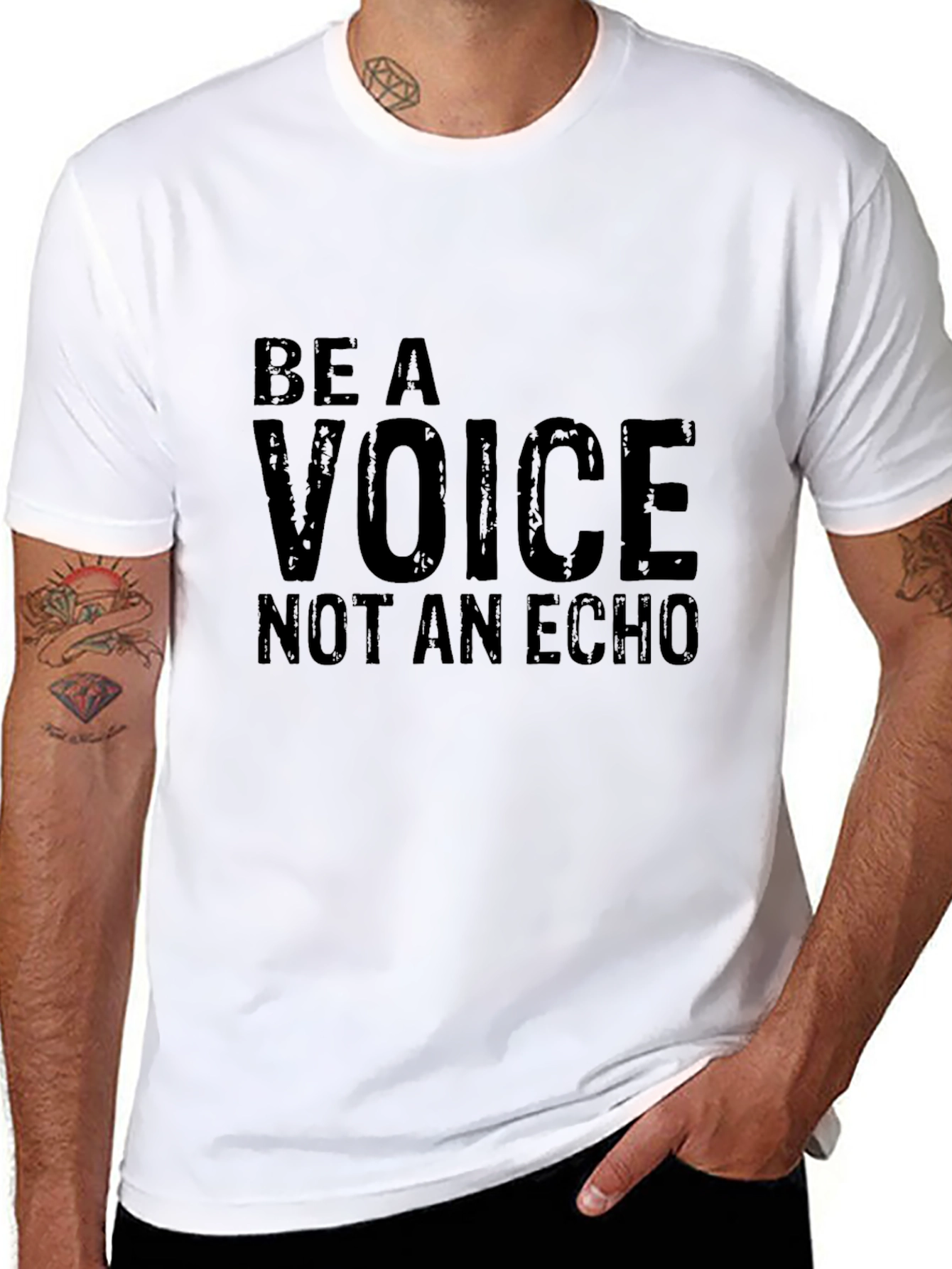 Be A Voice T-Shirt - Motivational Graphic Tee