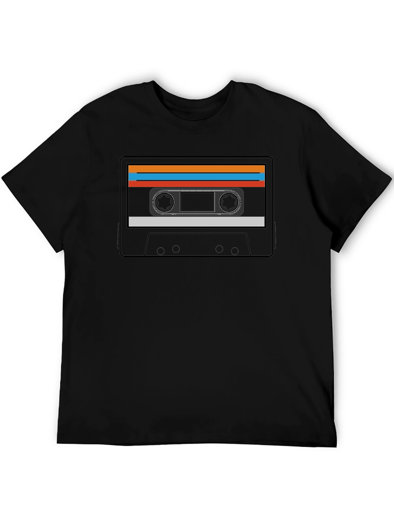 Retro Cassette Tape Graphic Tee - Classic Style