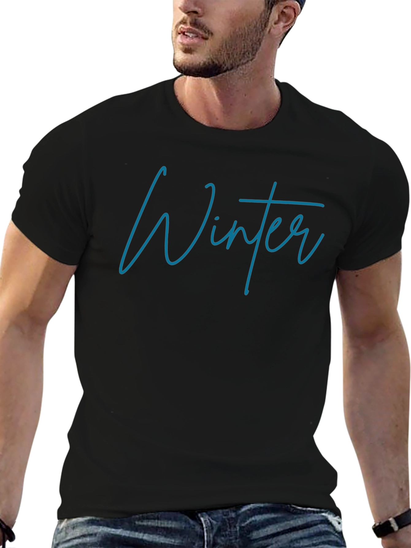 Winter Script T-Shirt - Stylish & Comfortable