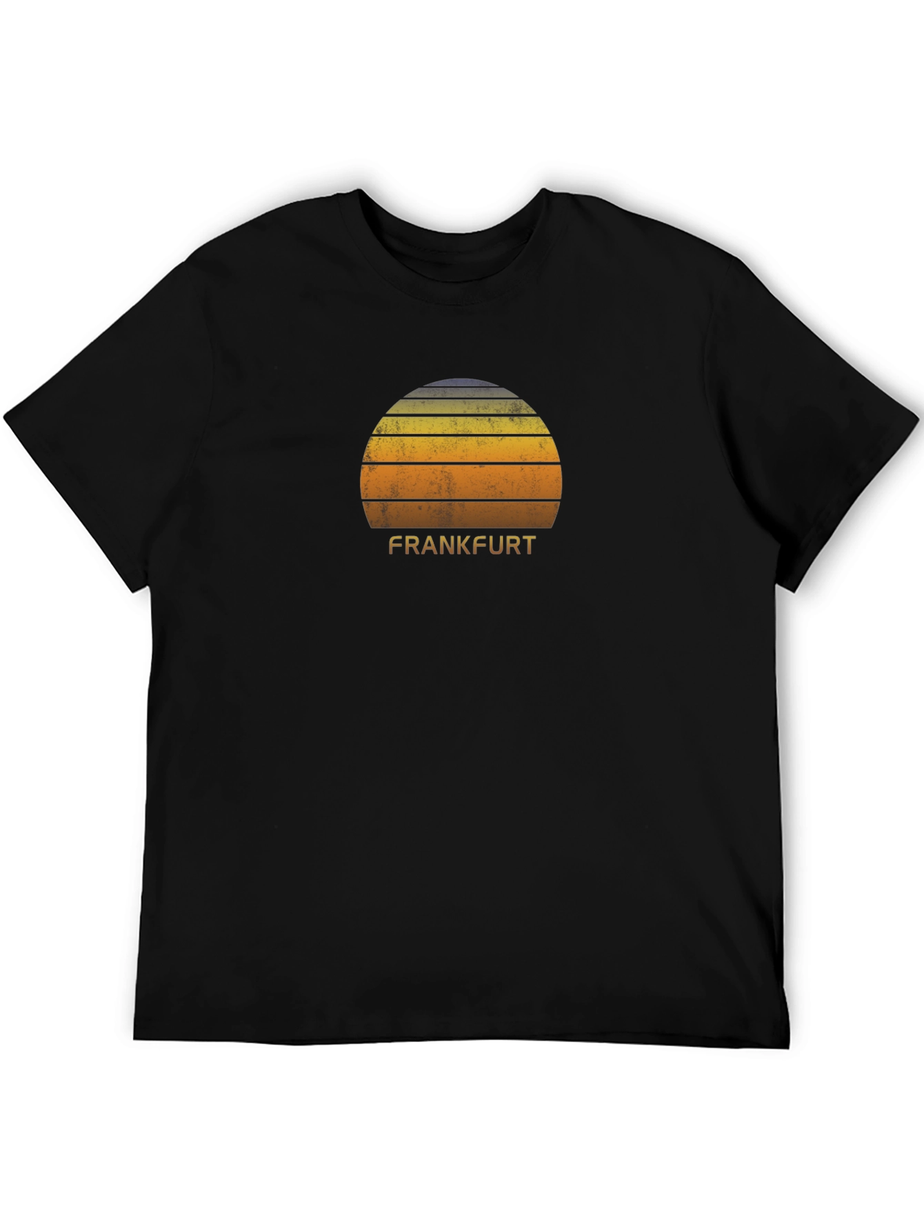 Retro Frankfurt Sunset Graphic T-Shirt