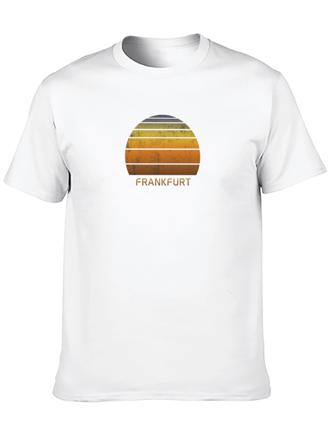Retro Frankfurt Sunset Graphic T-Shirt