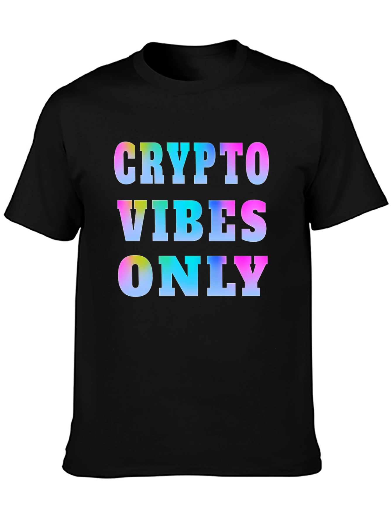 Crypto Vibes Only Graphic T-Shirt - Mens Black Tee