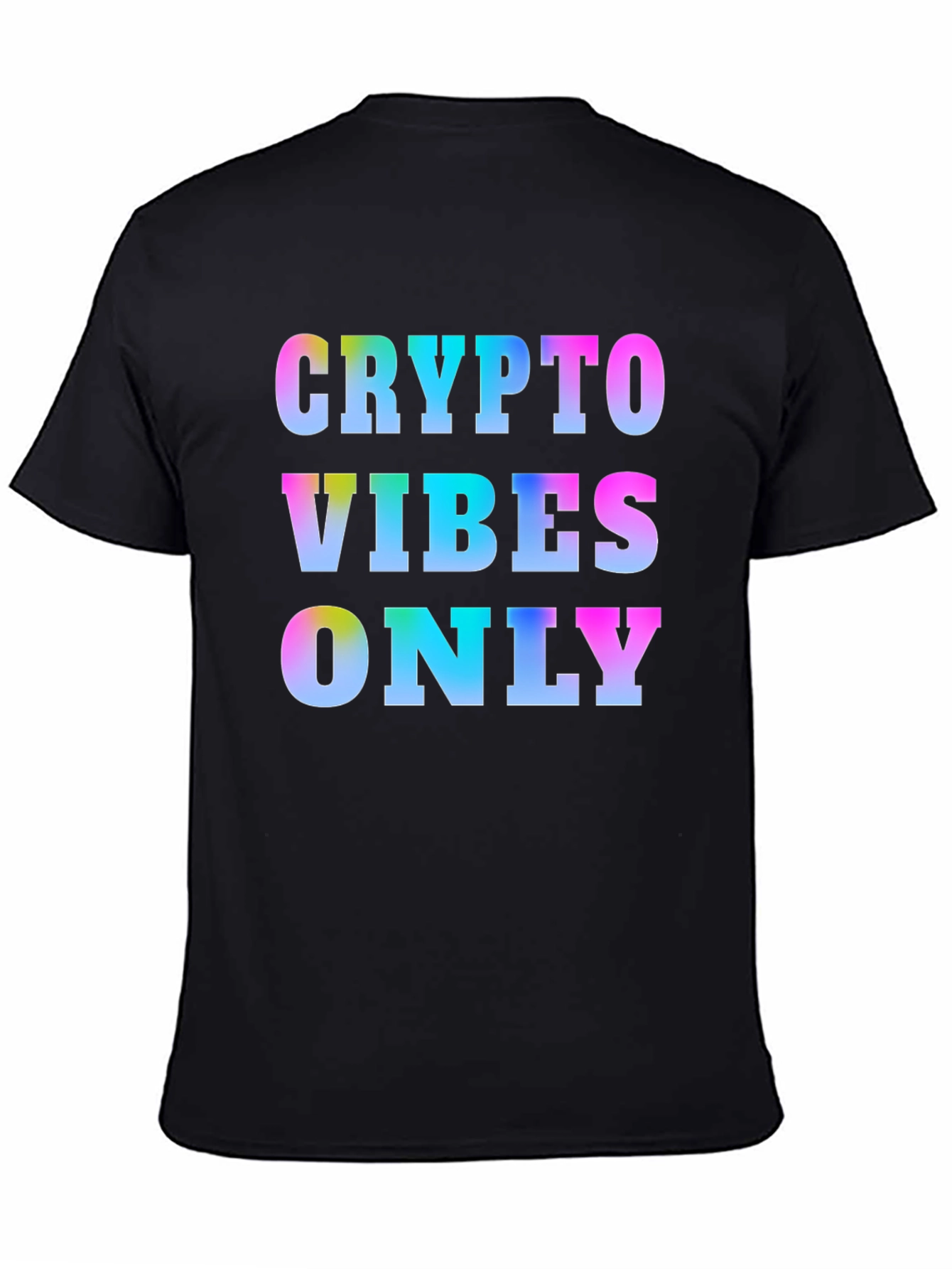 Crypto Vibes Only Graphic T-Shirt - Mens Black Tee