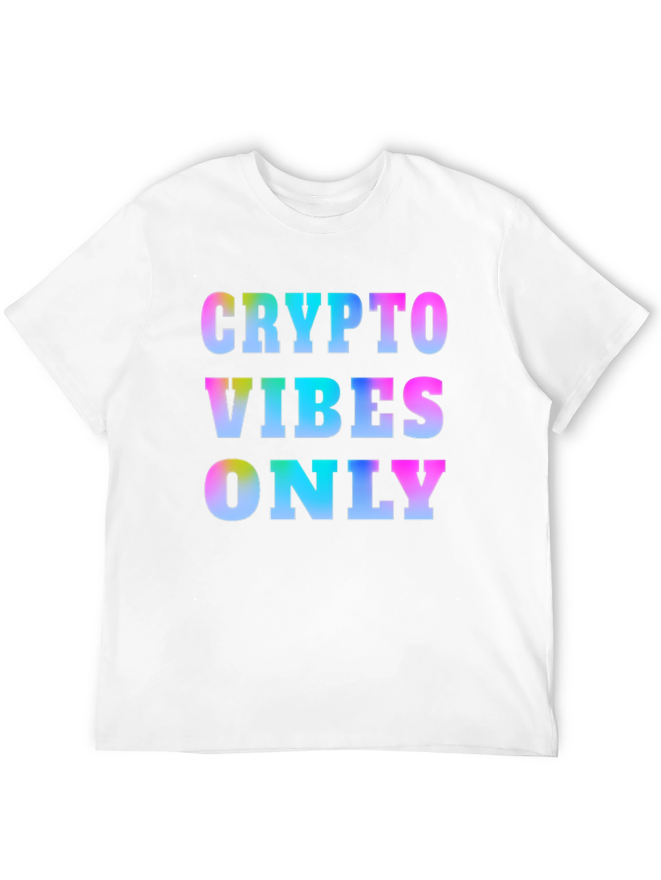 Crypto Vibes Only Graphic T-Shirt - Mens Black Tee