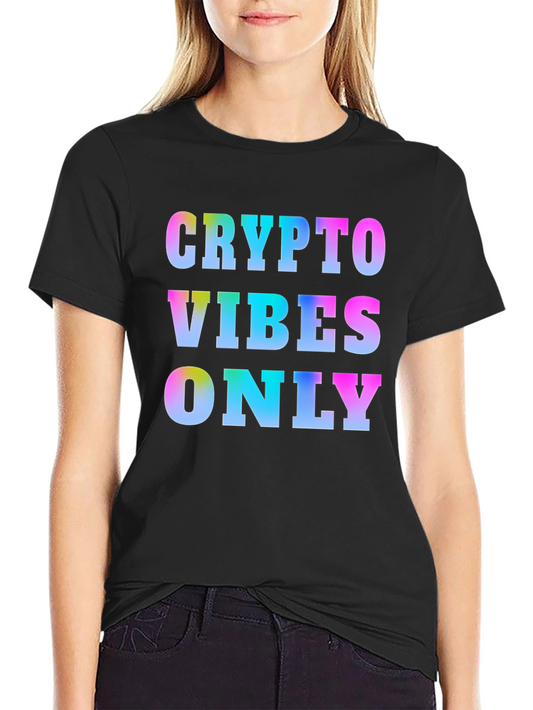 Crypto Vibes Only Graphic T-Shirt - Mens Black Tee