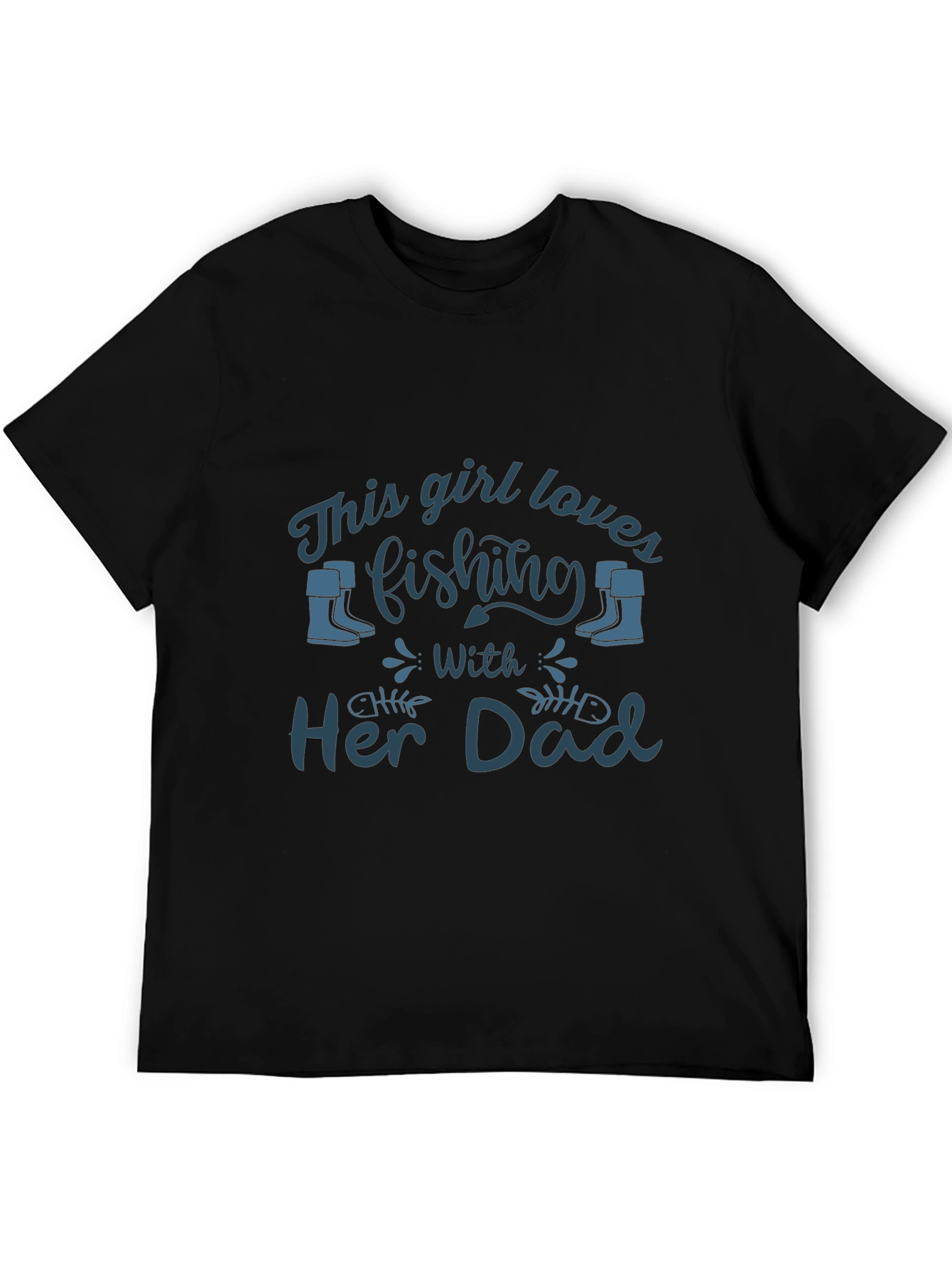 Fishing Girl Dad T-Shirt - Angler Tee