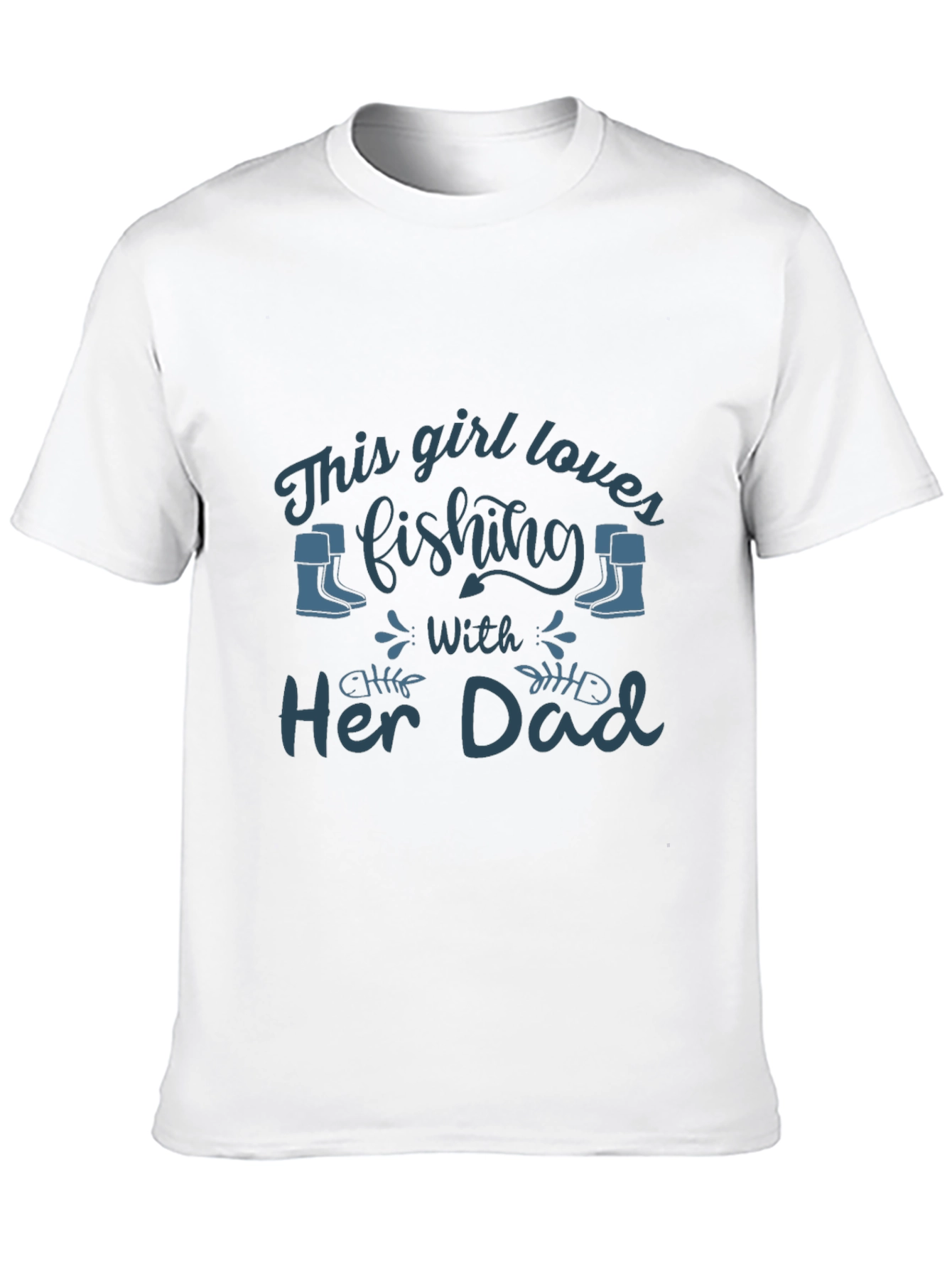 Fishing Girl Dad T-Shirt - Angler Tee