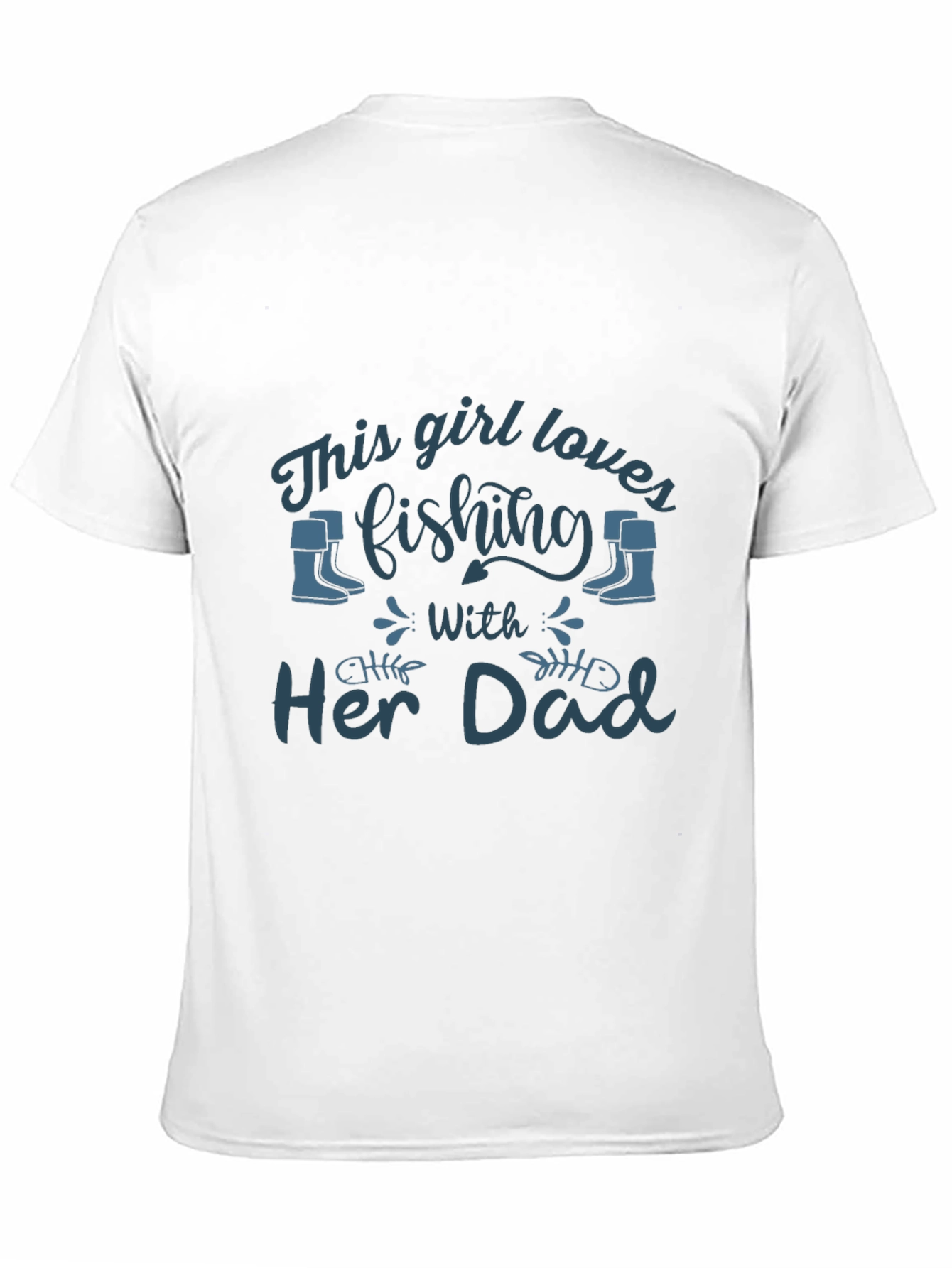 Fishing Girl Dad T-Shirt - Angler Tee