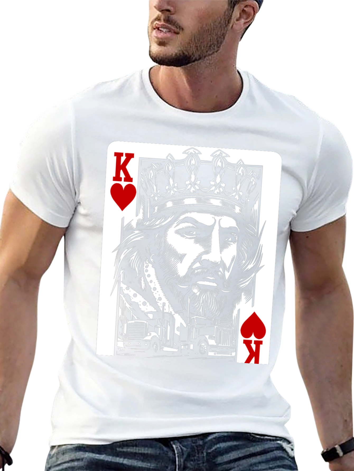 King of Hearts Trucker T-Shirt