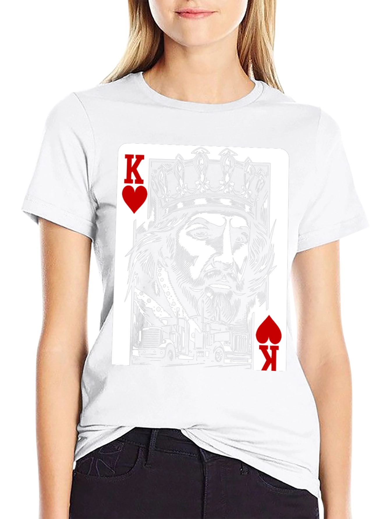 King of Hearts Trucker T-Shirt