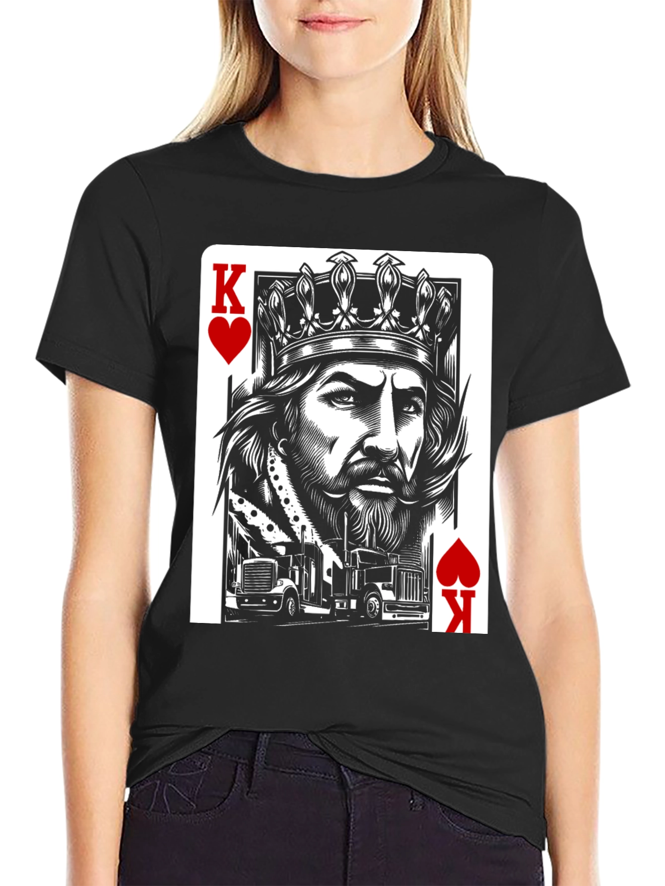 King of Hearts Trucker T-Shirt