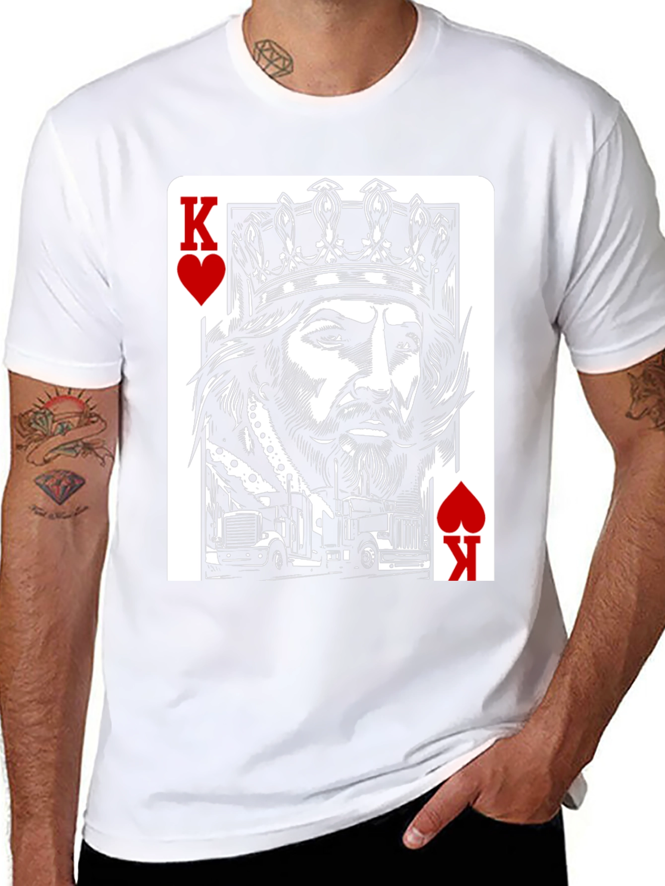 King of Hearts Trucker T-Shirt