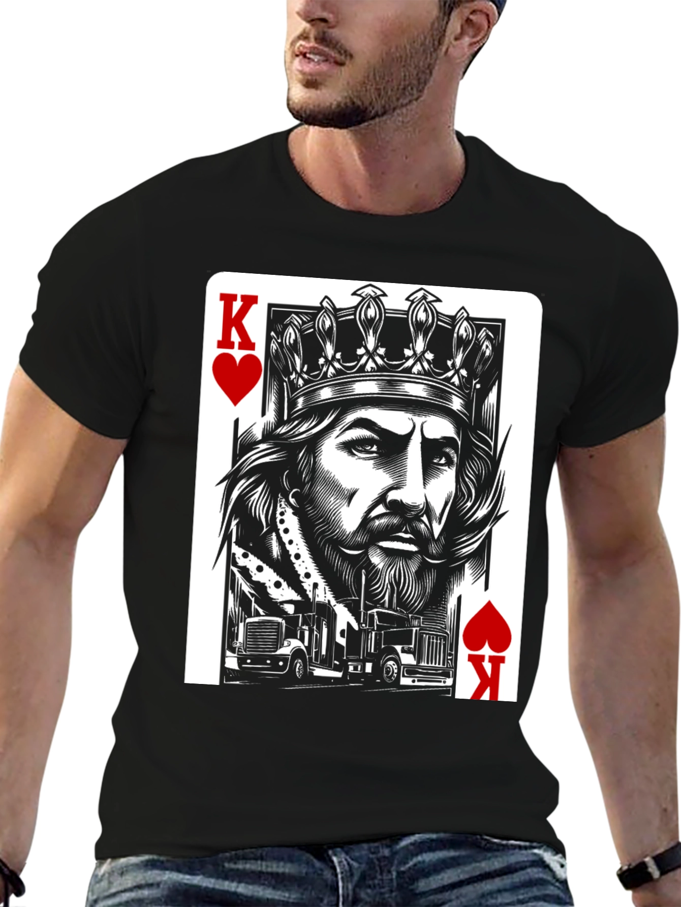 King of Hearts Trucker T-Shirt