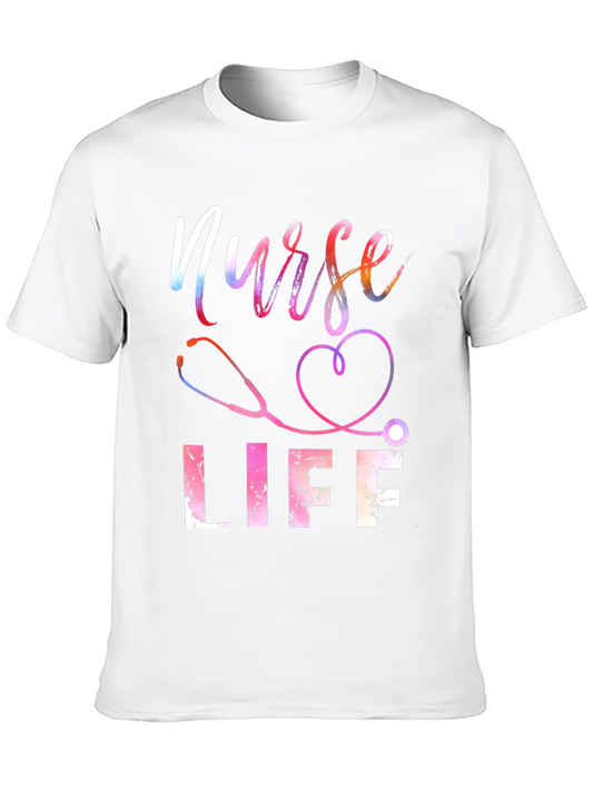 Nurse Life T-Shirt - Stethoscope Heart