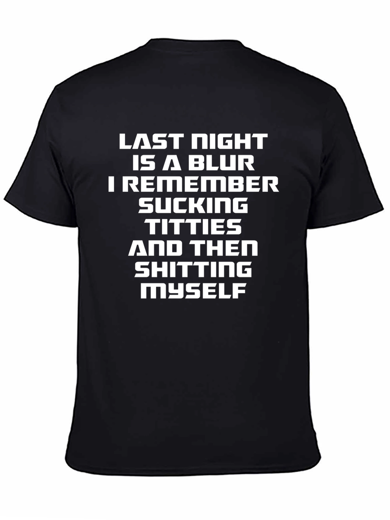 Funny Mens Black Graphic T-Shirt