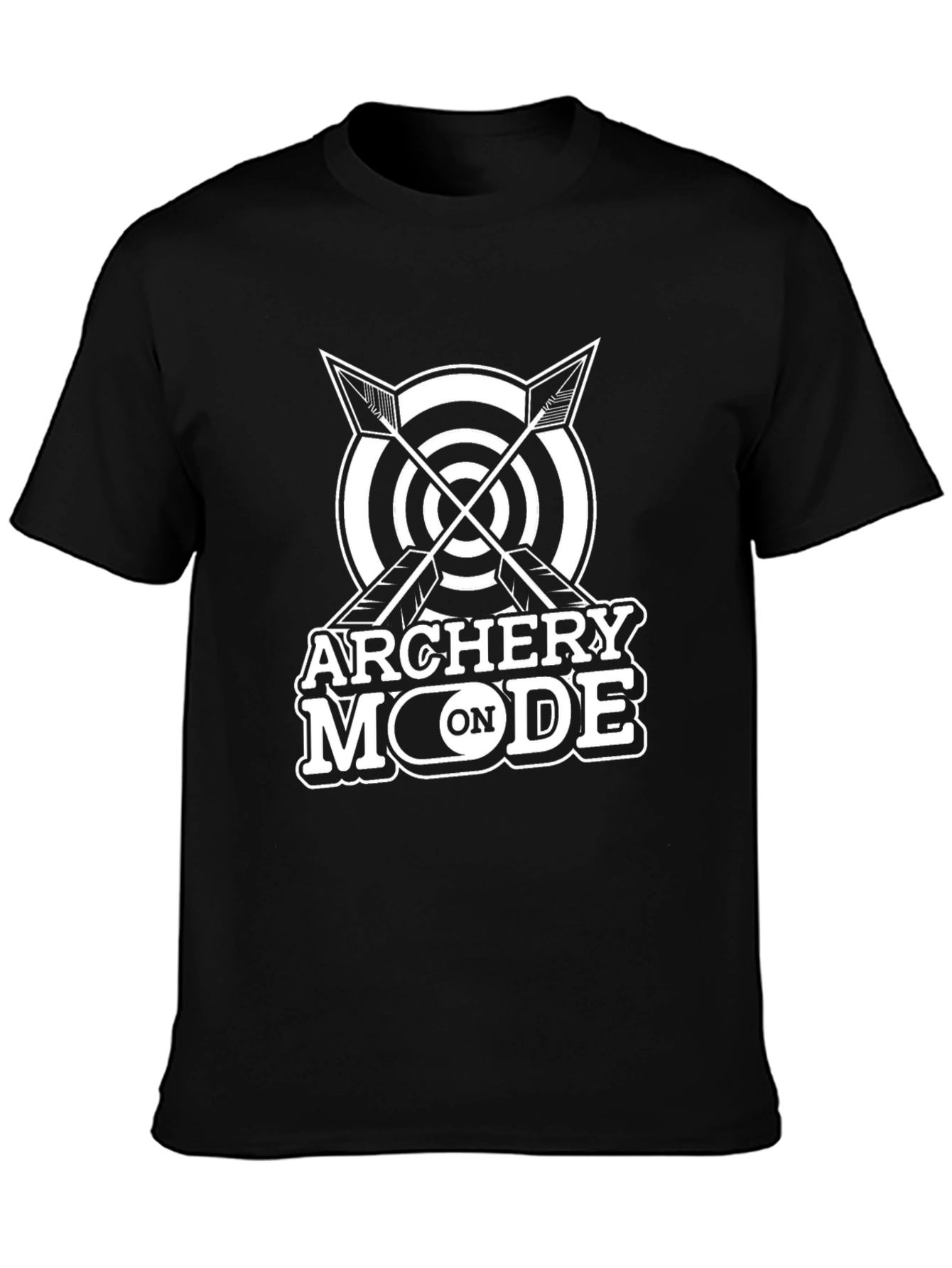 Archery Mode On Black T-Shirt