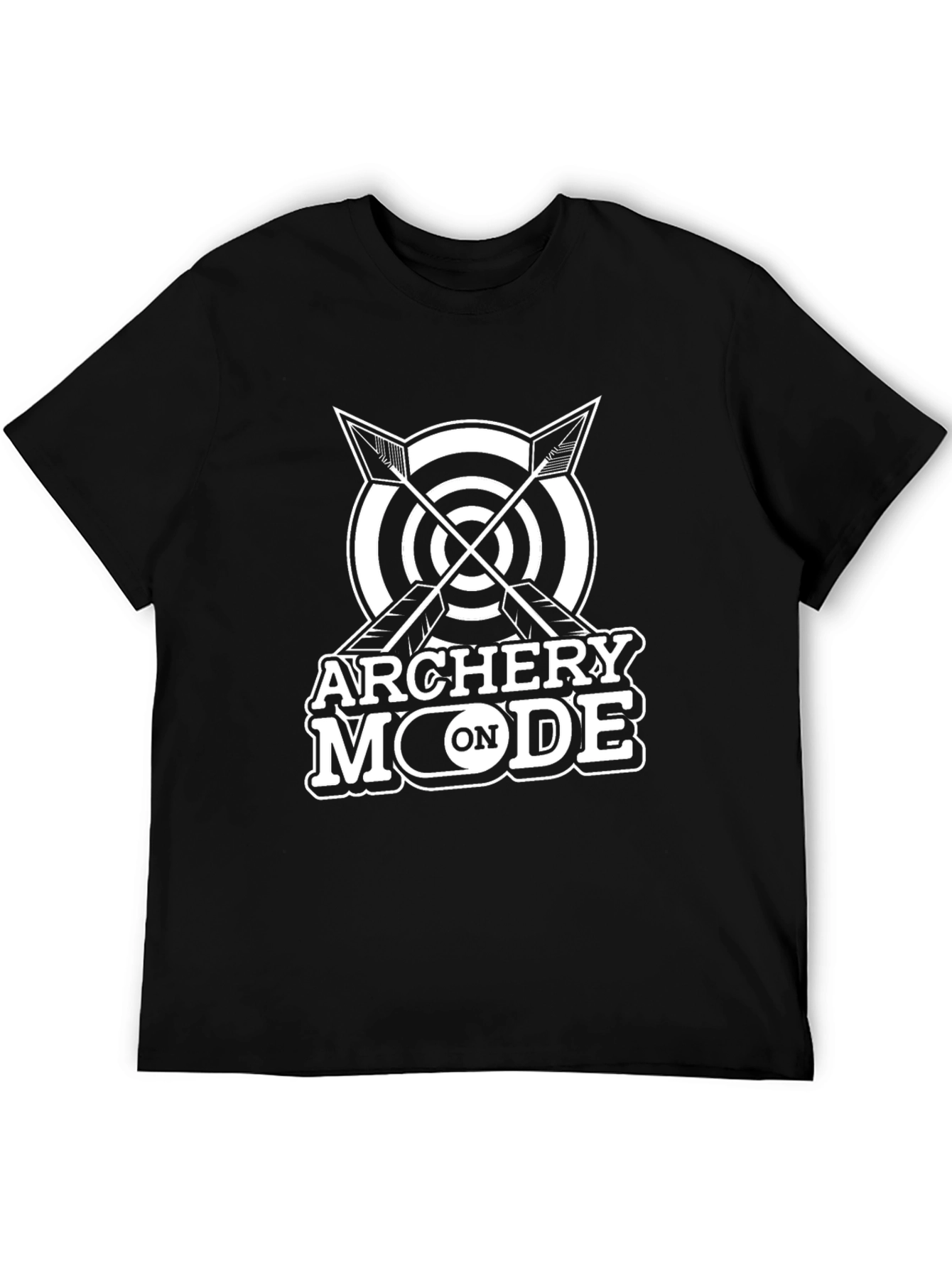 Archery Mode On Black T-Shirt