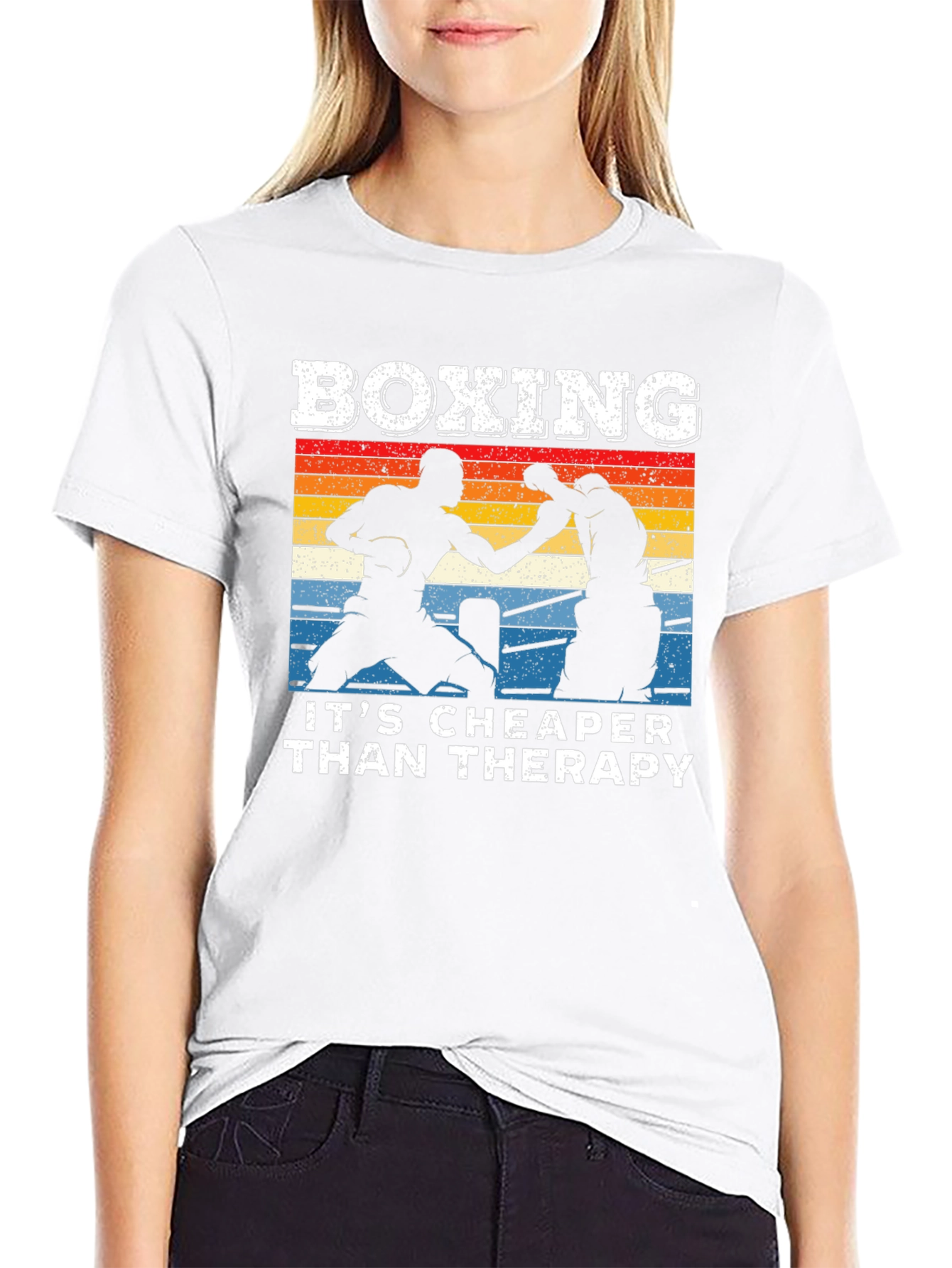 Boxing Cheaper Than Therapy T-Shirt