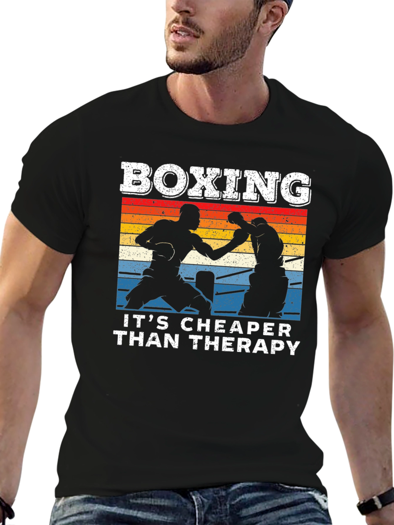 Boxing Cheaper Than Therapy T-Shirt