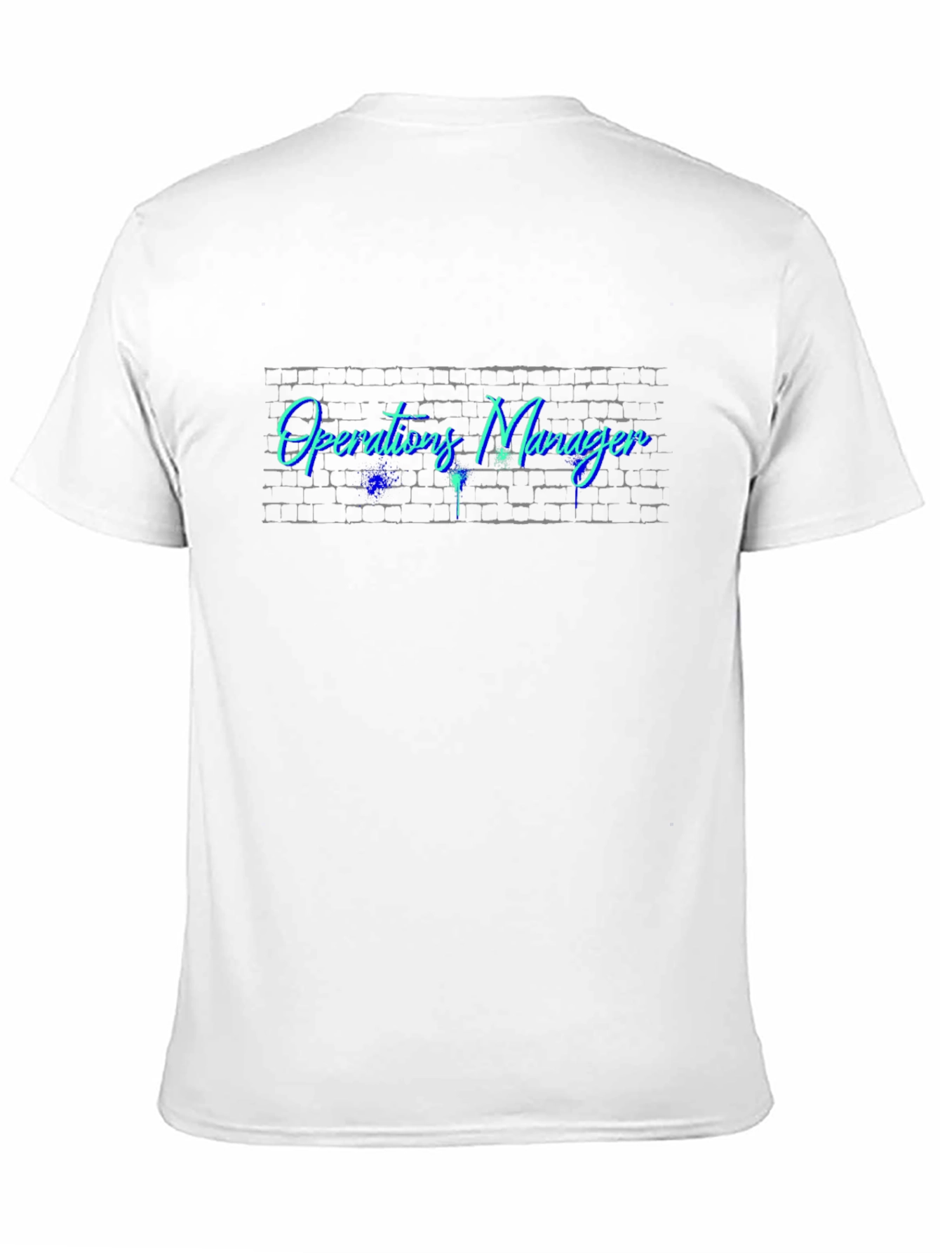 Operations Manager T-Shirt - Brick Wall Design