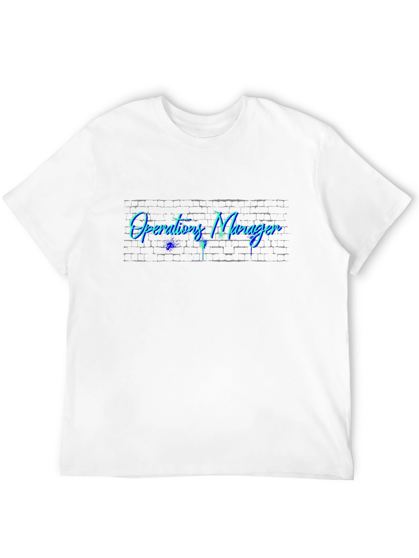 Operations Manager T-Shirt - Brick Wall Design