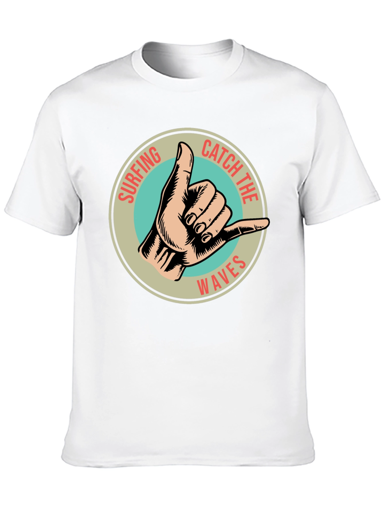 Surfing Catch The Waves Graphic Tee