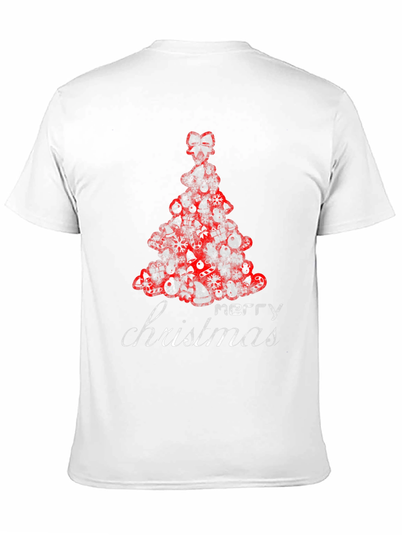 Festive Merry Christmas Tree Graphic Tee