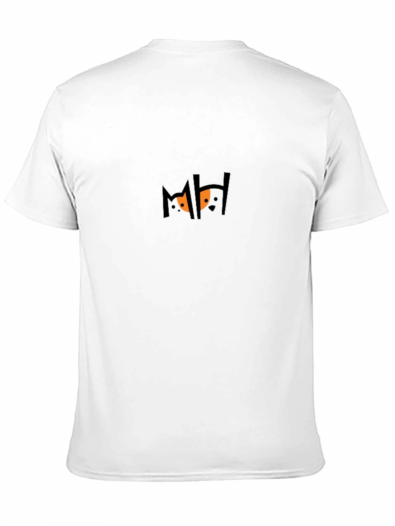 Mens Black Graphic Tee - Spooky Eyes Design