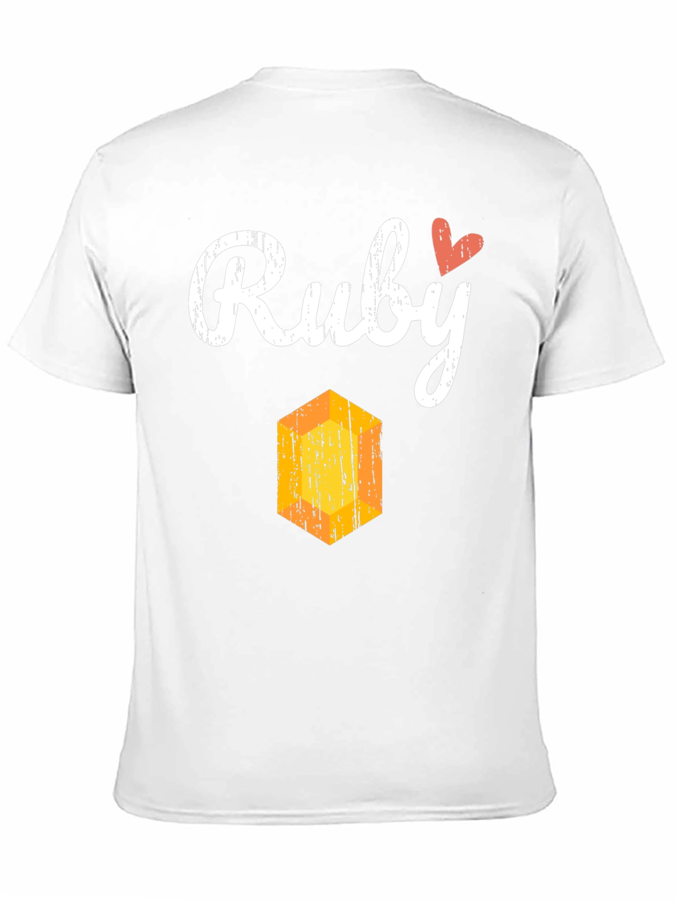 Ruby Heart Graphic Black T-Shirt