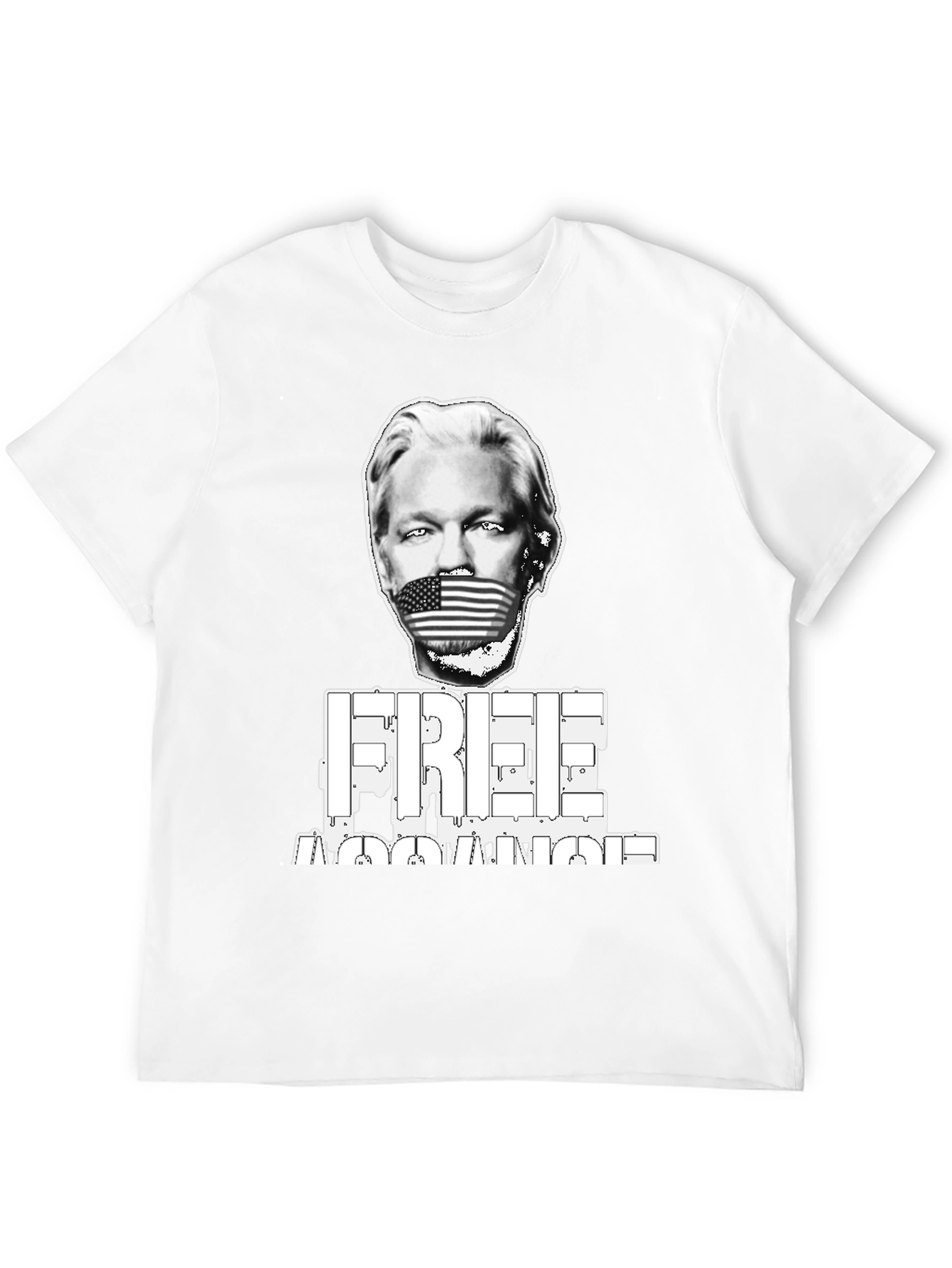 Free Assange Graphic T-Shirt