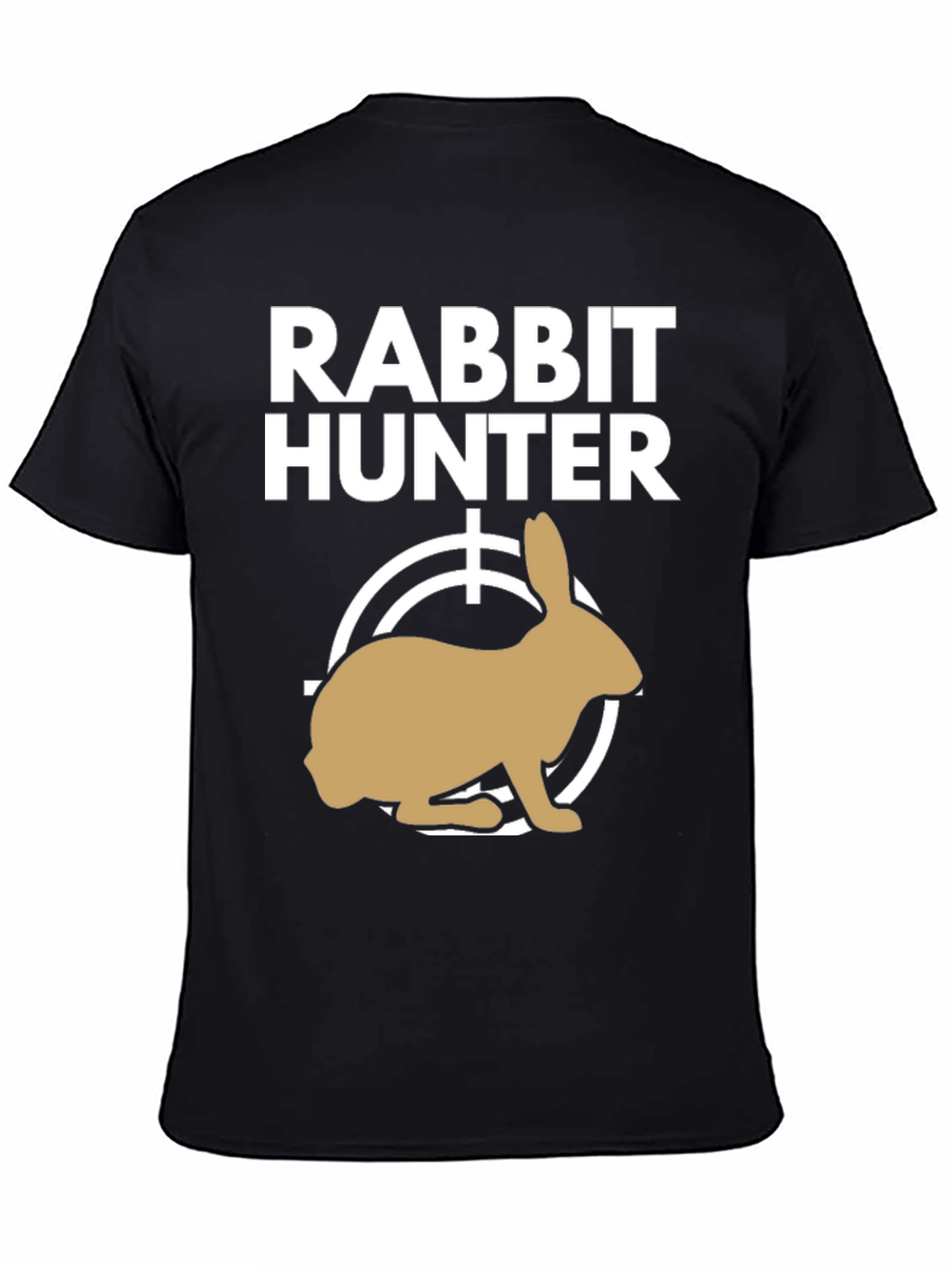 Rabbit Hunter Graphic Tee - Novelty T-Shirt