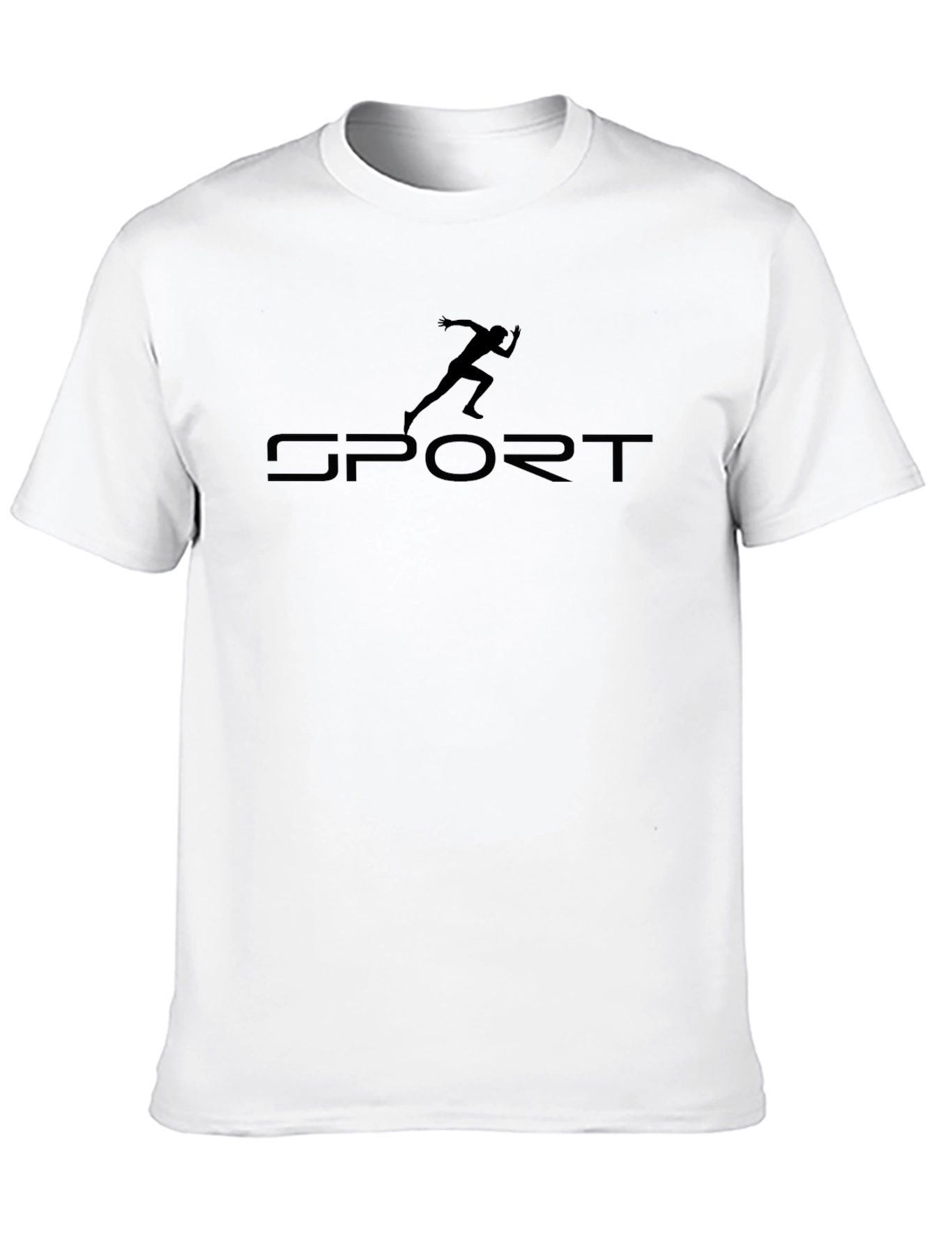 Sport Runner Graphic Black T-Shirt