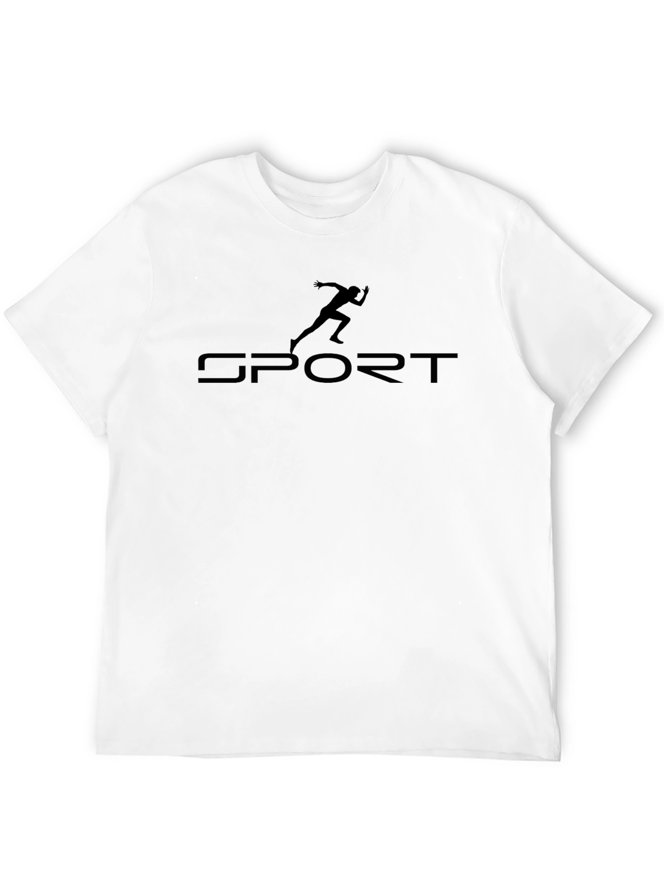 Sport Runner Graphic Black T-Shirt