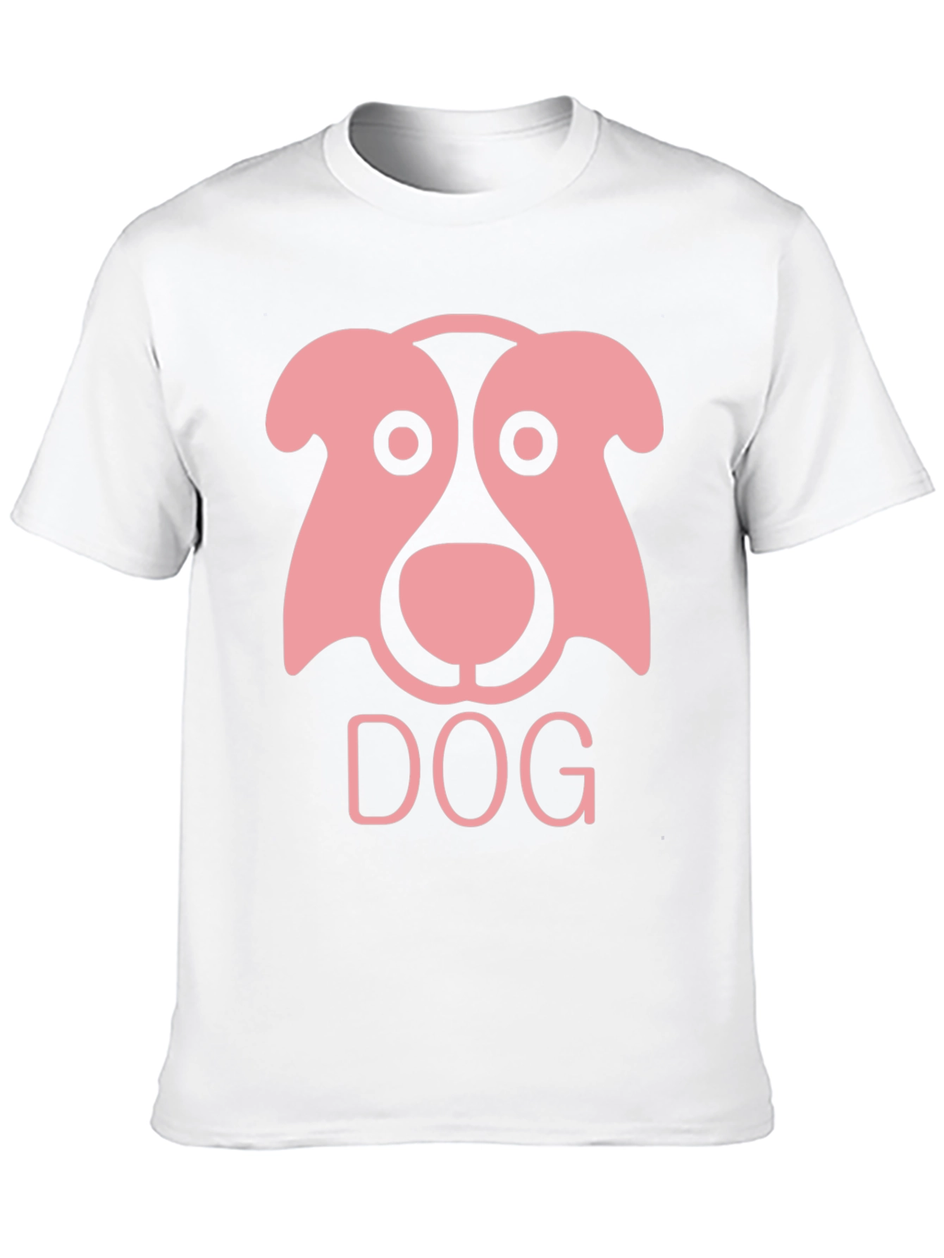 Dog Graphic Tee - Black Cotton T-Shirt