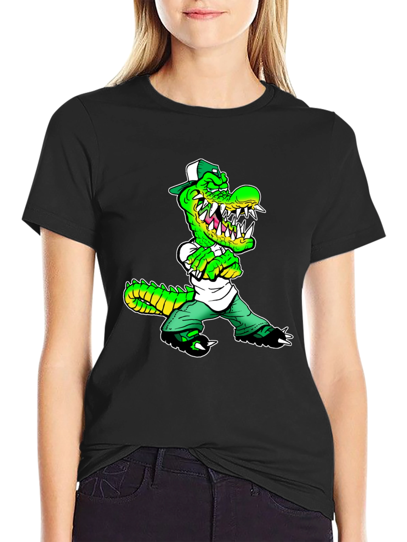 Cool Crocodile Cartoon T-Shirt