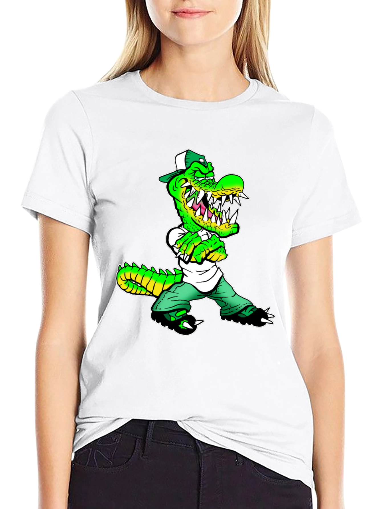 Cool Crocodile Cartoon T-Shirt