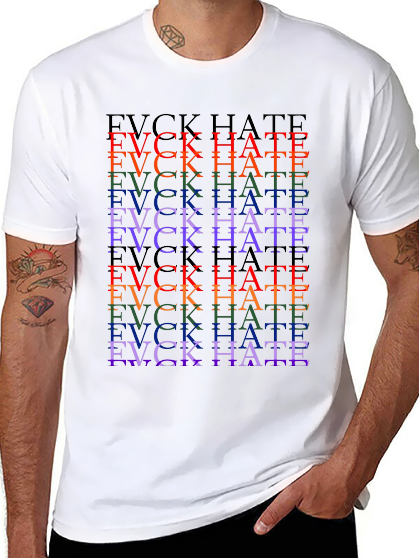 FVCK HATE Pride T-Shirt