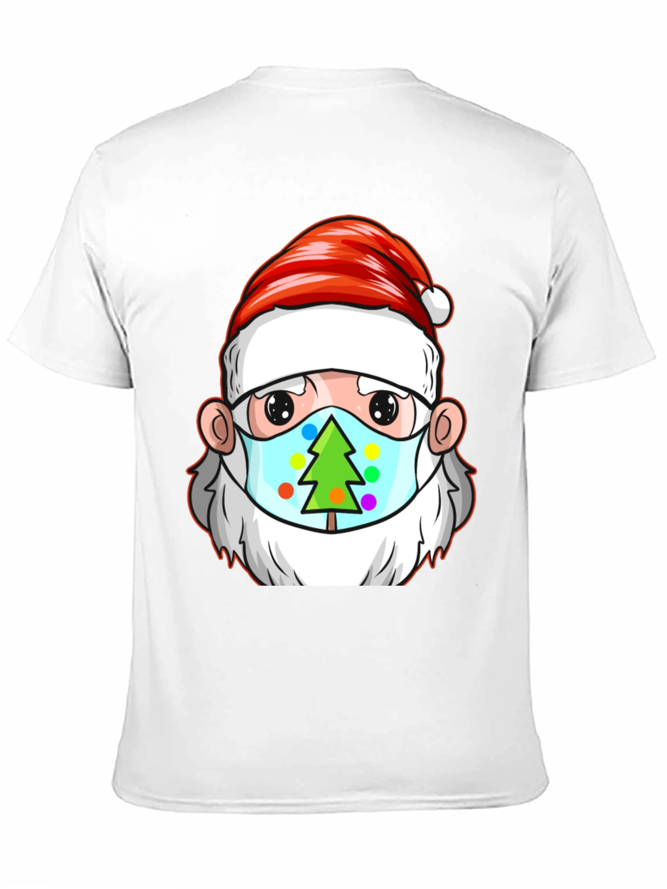 Santa Masked Christmas Tree T-Shirt