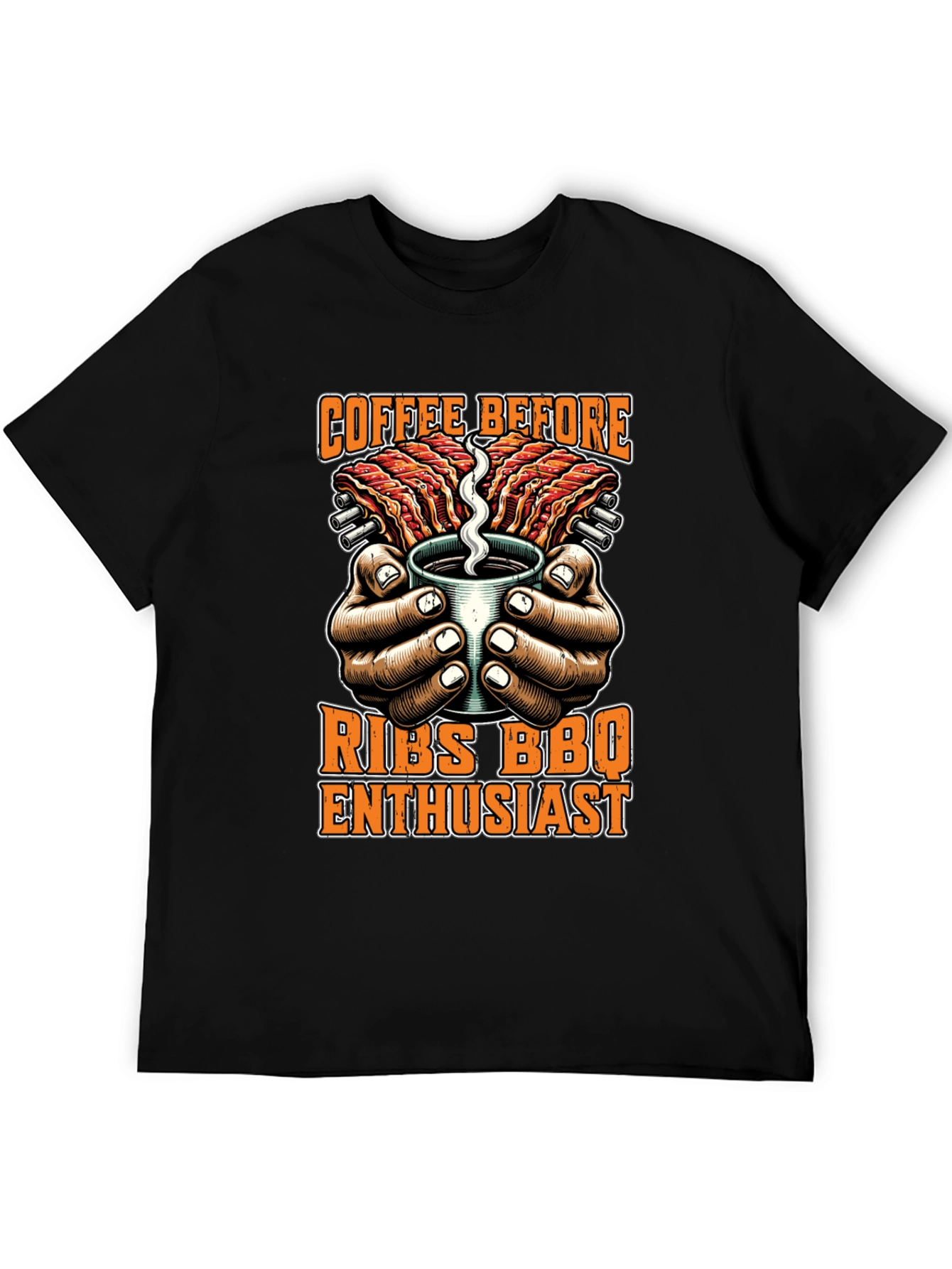 Coffee Before Ribs BBQ Enthusiast T-Shirt