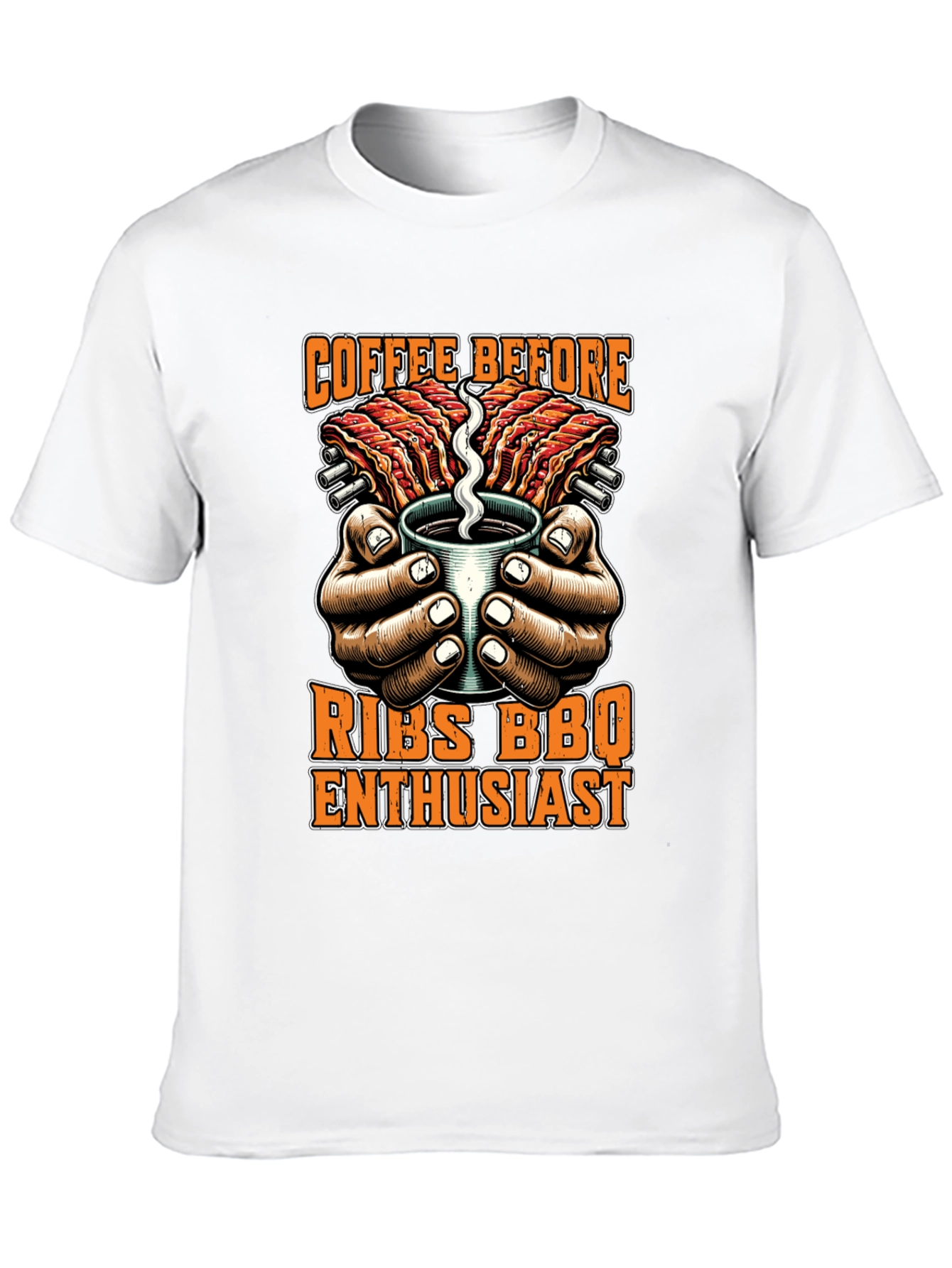 Coffee Before Ribs BBQ Enthusiast T-Shirt