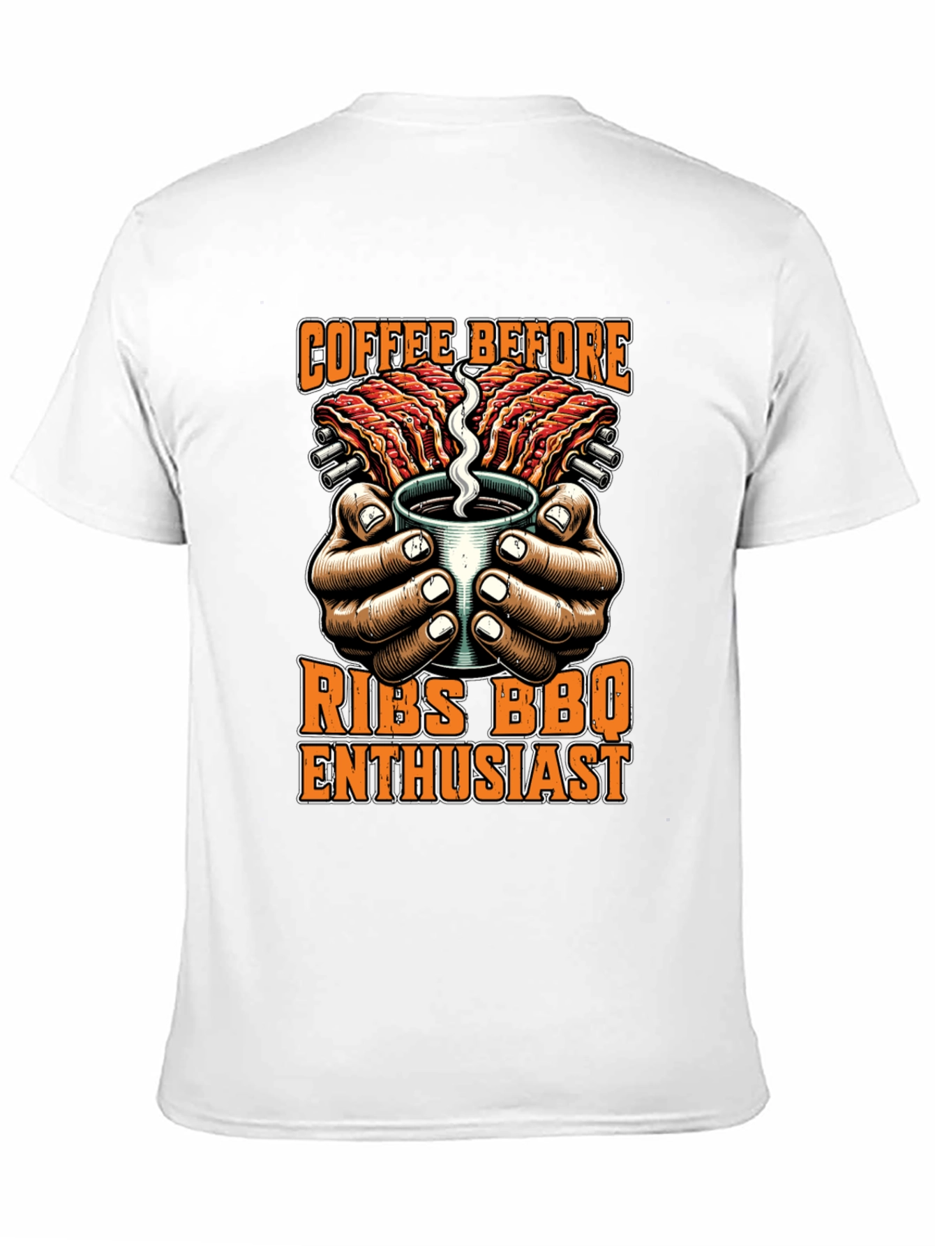 Coffee Before Ribs BBQ Enthusiast T-Shirt