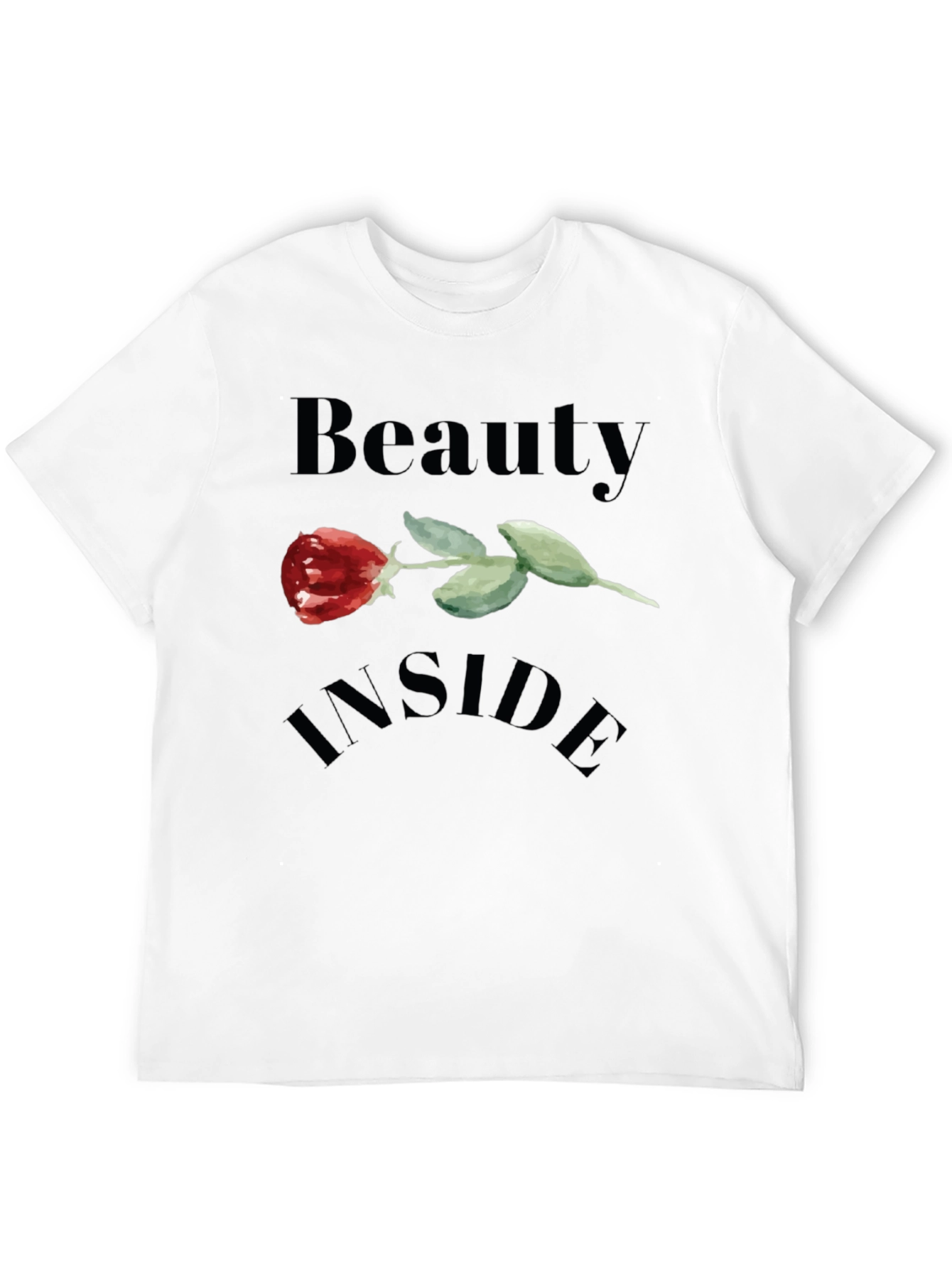 Beauty Inside Rose Graphic T-Shirt