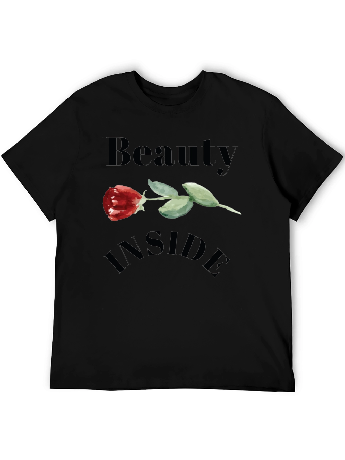 Beauty Inside Rose Graphic T-Shirt